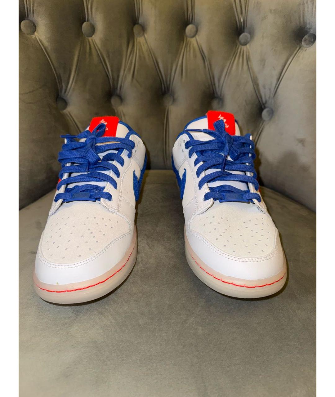 NIKE Белые кожаные низкие кроссовки / кеды, фото 2