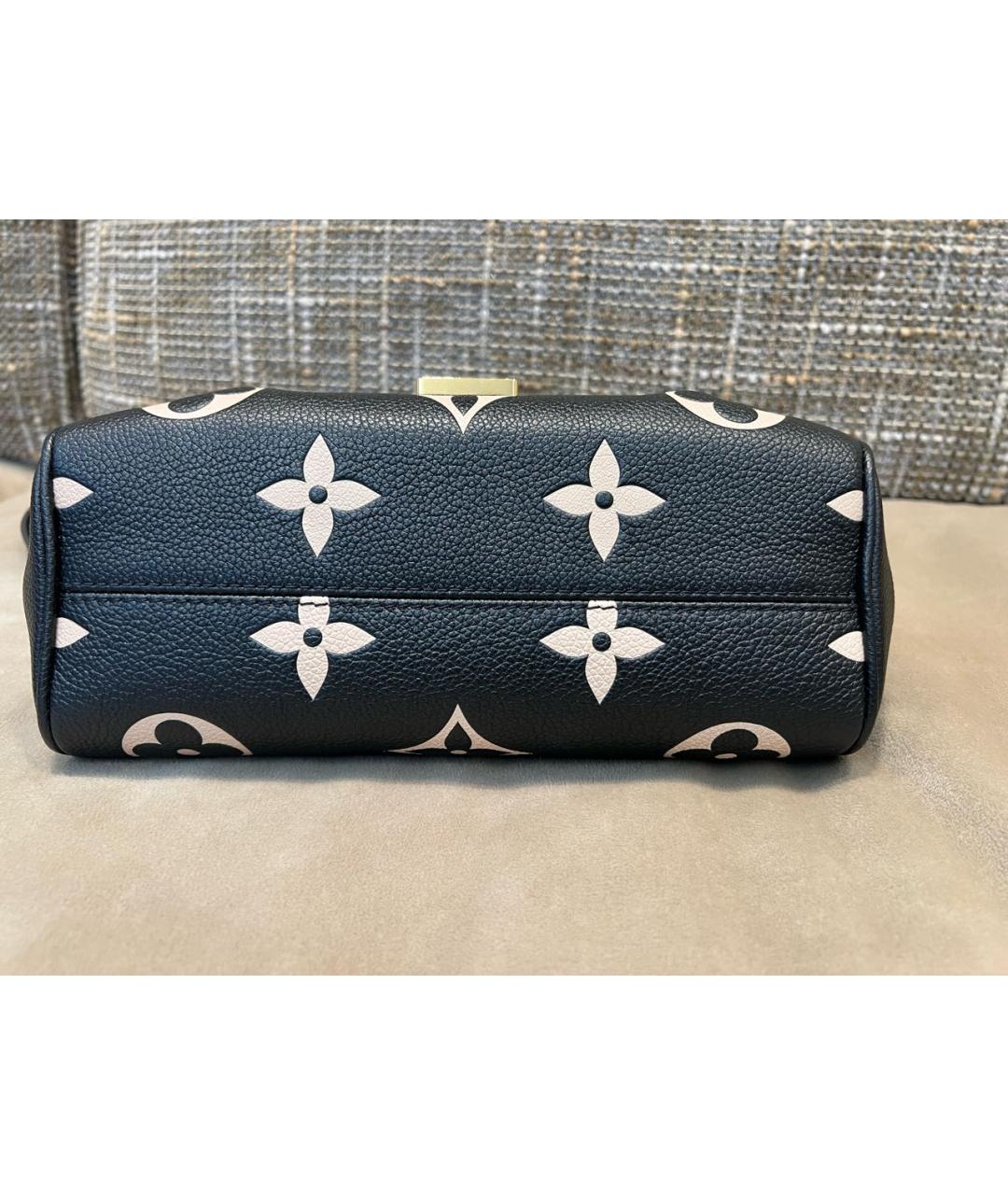 LOUIS VUITTON Черная кожаная сумка через плечо, фото 6