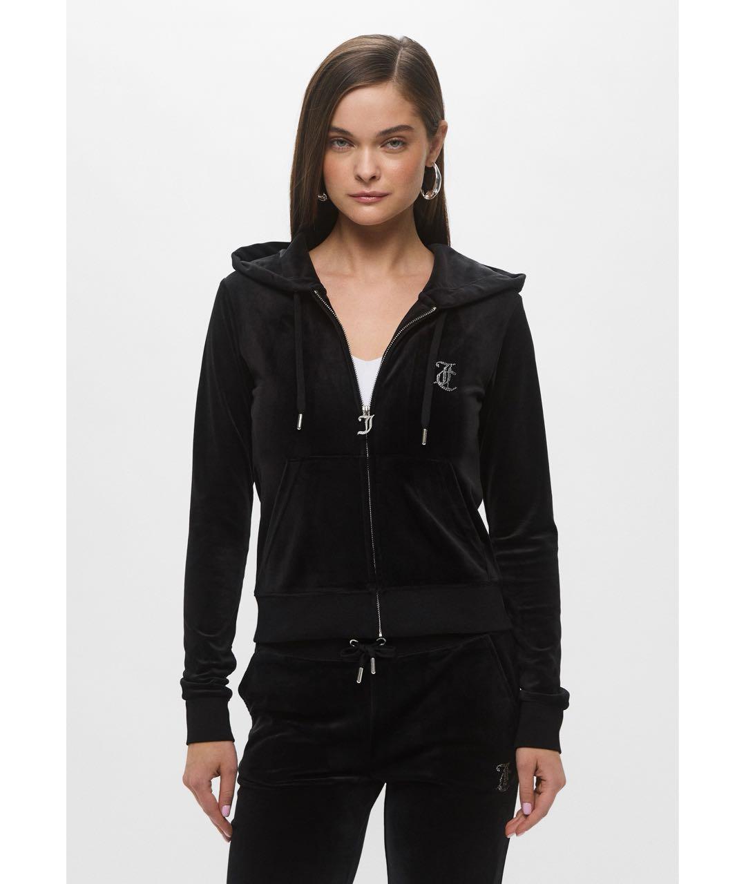 JUICY COUTURE Черный велюровый спортивные костюмы, фото 6