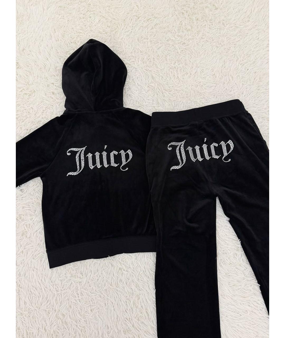 JUICY COUTURE Черный велюровый спортивные костюмы, фото 4