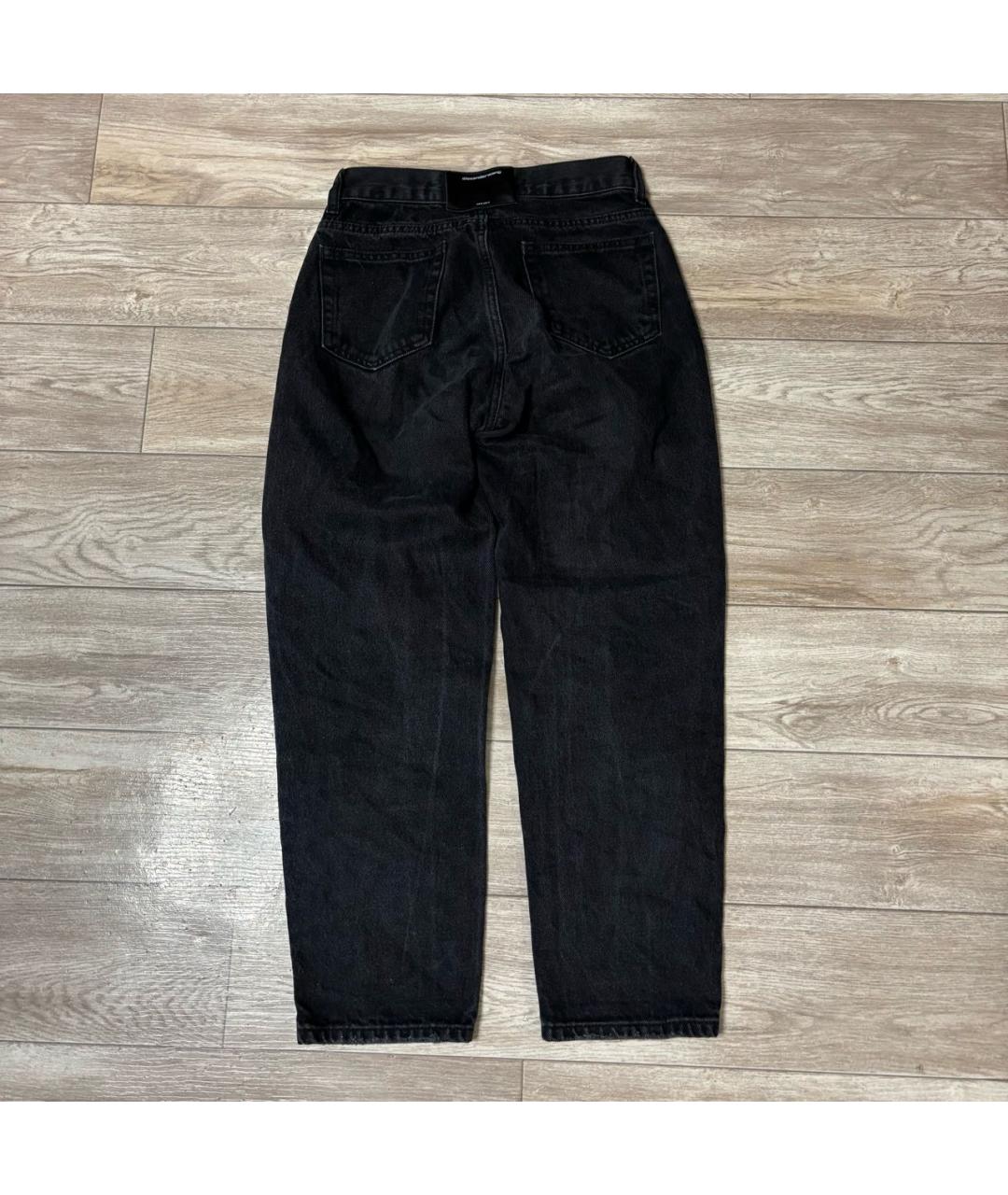 ALEXANDER WANG Черные хлопковые прямые джинсы, фото 8