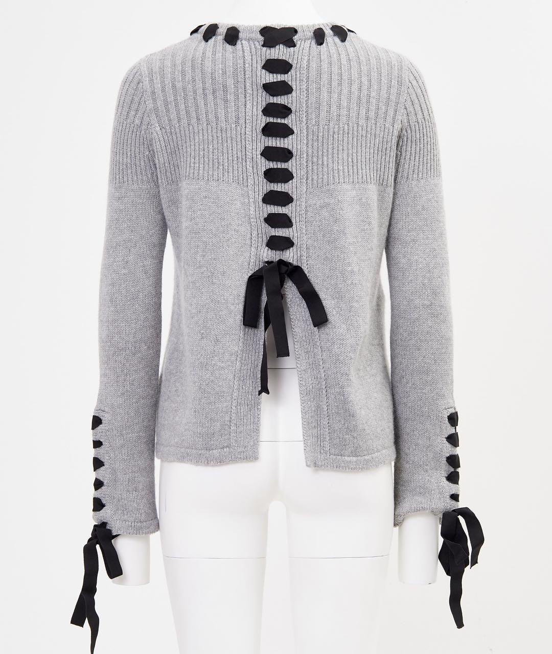 FENDI Серый кашемировый джемпер / свитер, фото 2