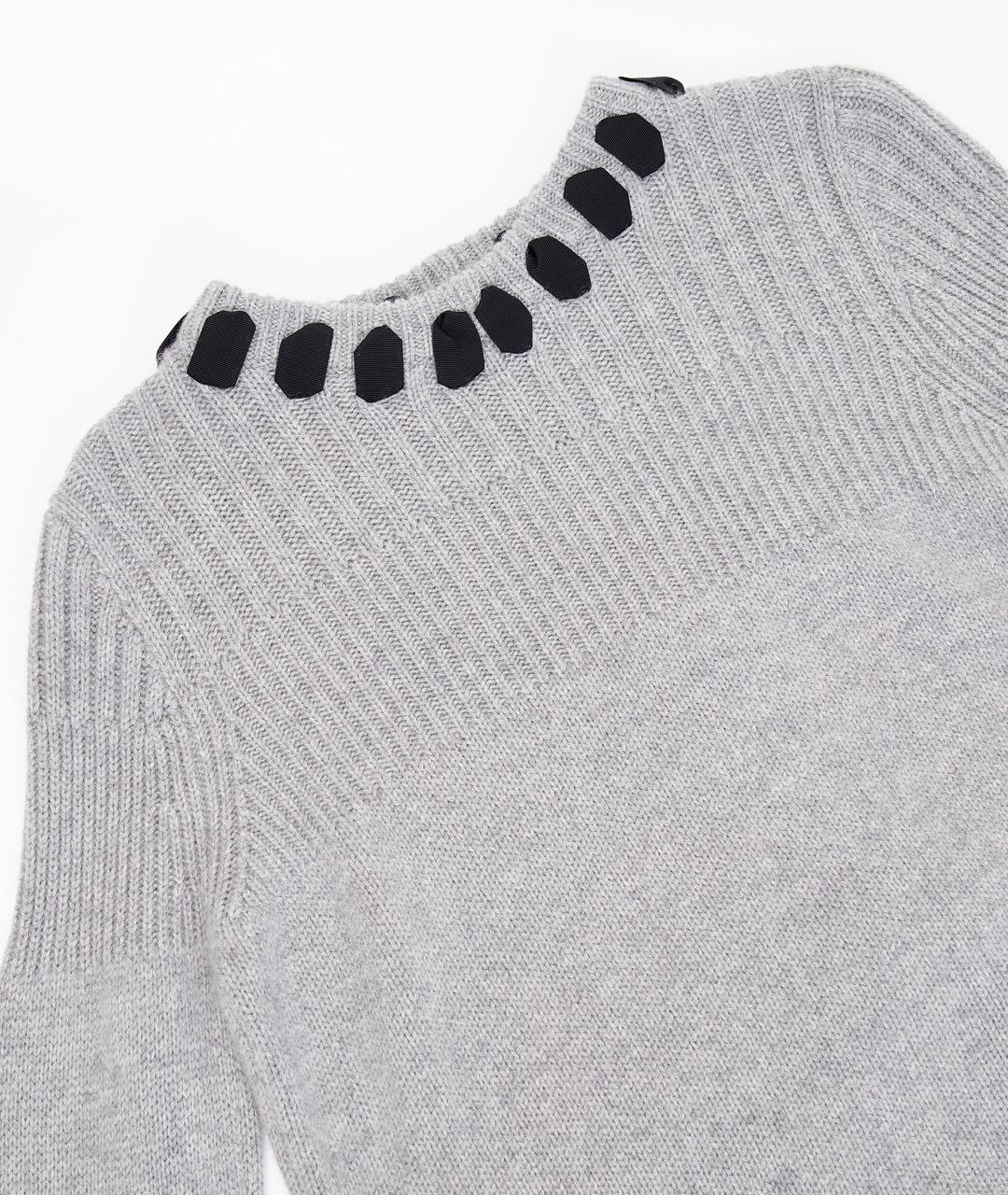 FENDI Серый кашемировый джемпер / свитер, фото 3