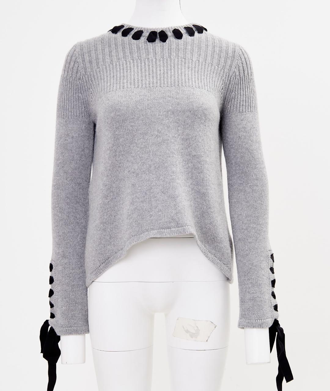 FENDI Серый кашемировый джемпер / свитер, фото 4