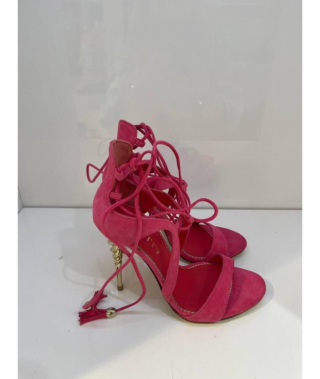 LE SILLA Розовые замшевые босоножки, фото 4