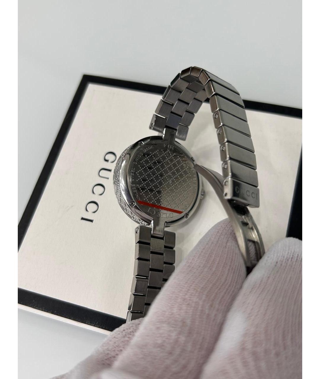 GUCCI Серебряные часы, фото 2