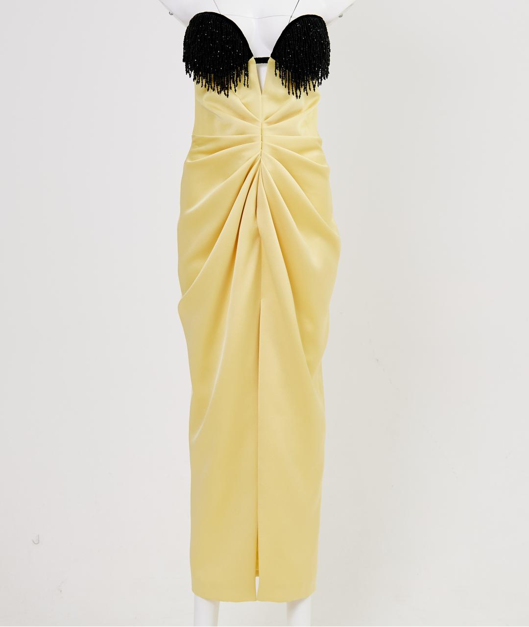 RASARIO Желтое полиэстеровое вечернее платье, фото 8