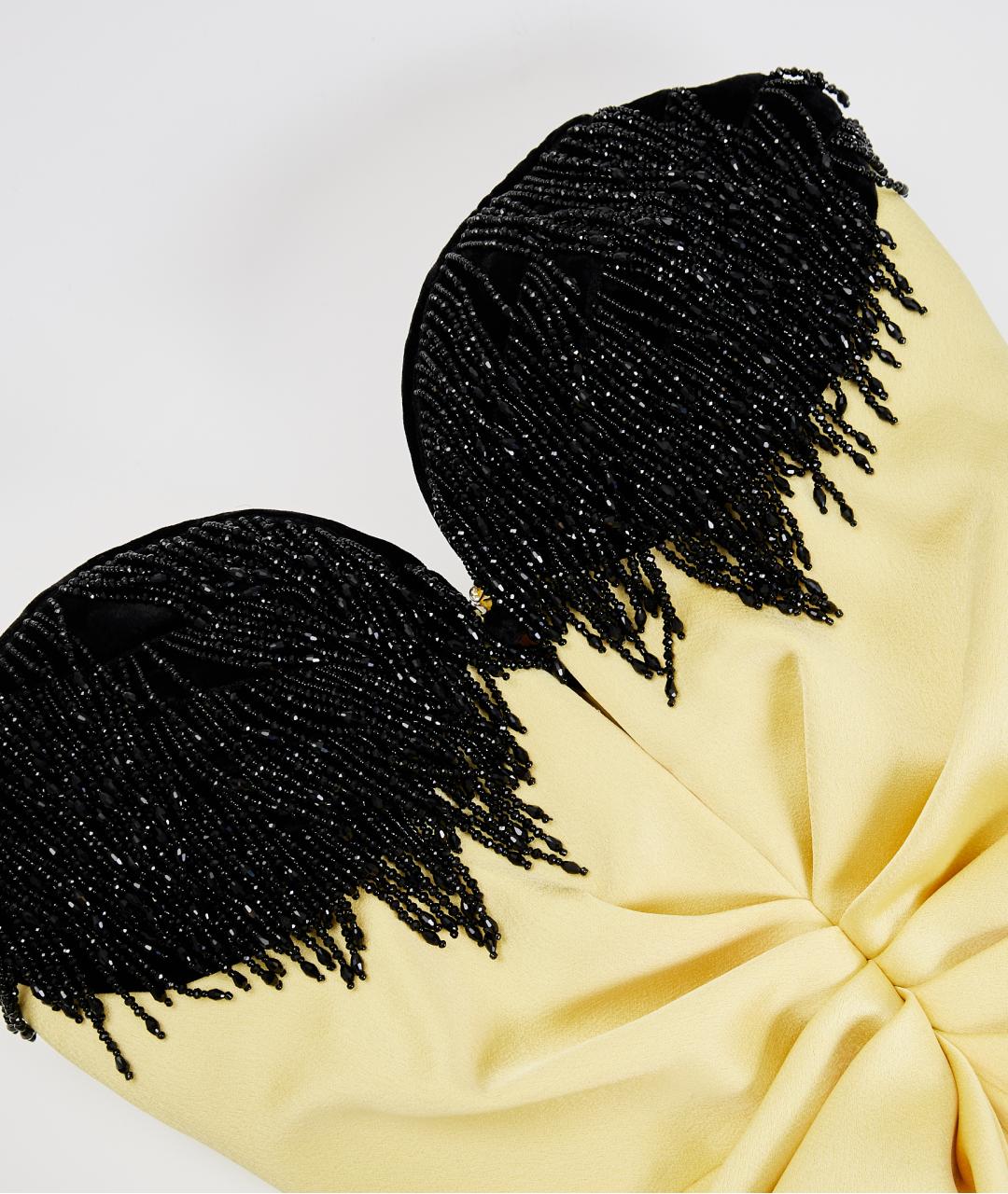 RASARIO Желтое полиэстеровое вечернее платье, фото 4