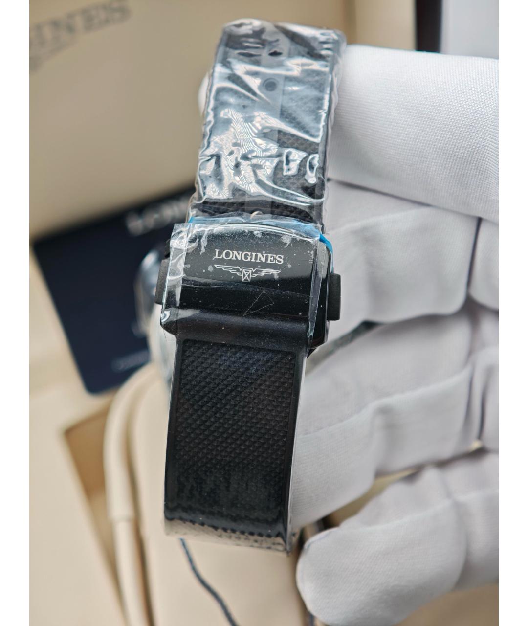 LONGINES Черные керамические часы, фото 5