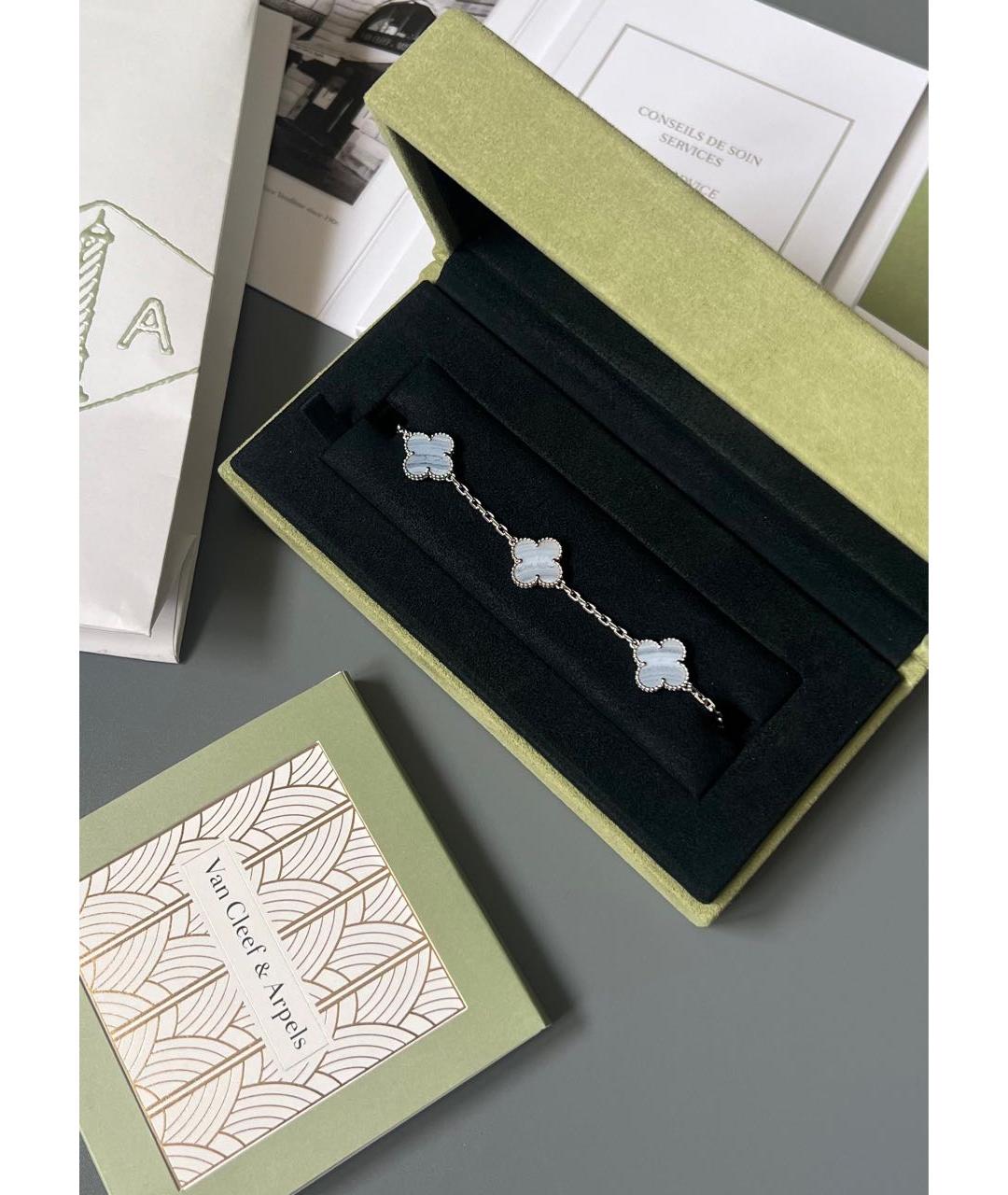 VAN CLEEF & ARPELS Серебрянный браслет из белого золота, фото 2