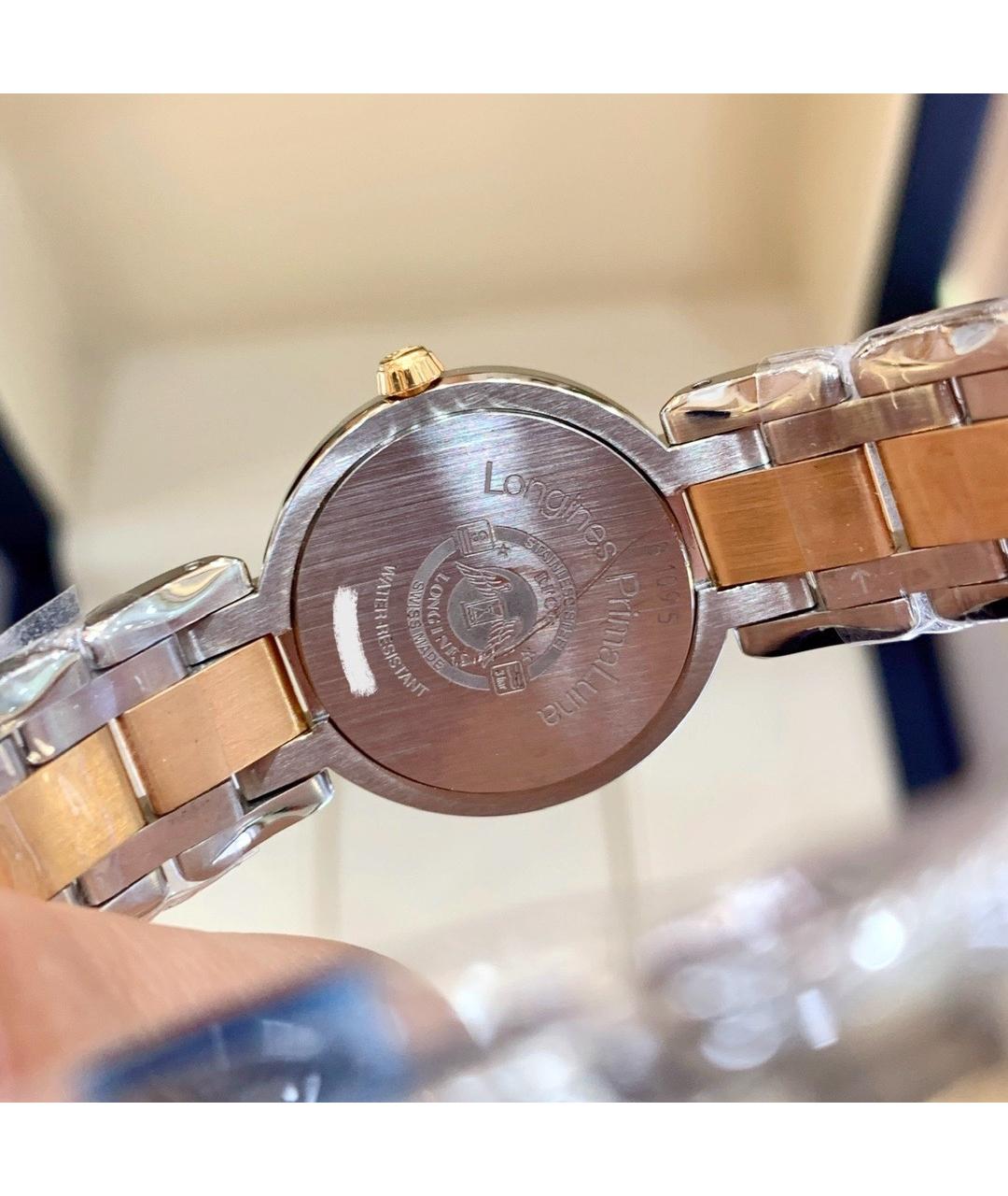 LONGINES Белые часы из розового золота, фото 5