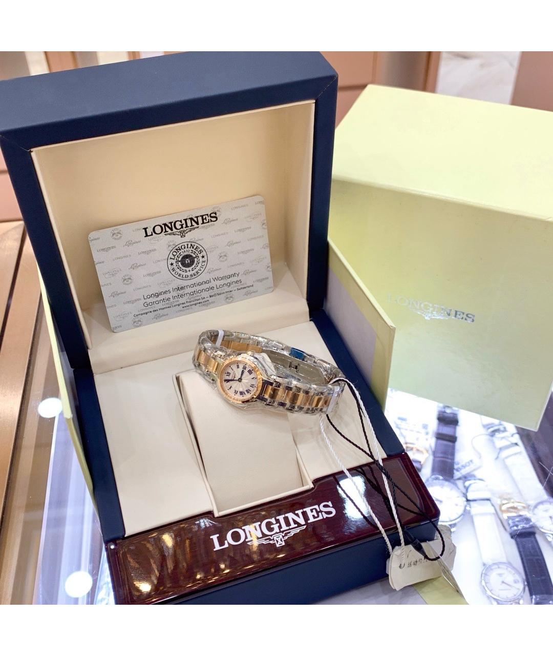 LONGINES Белые часы из розового золота, фото 7