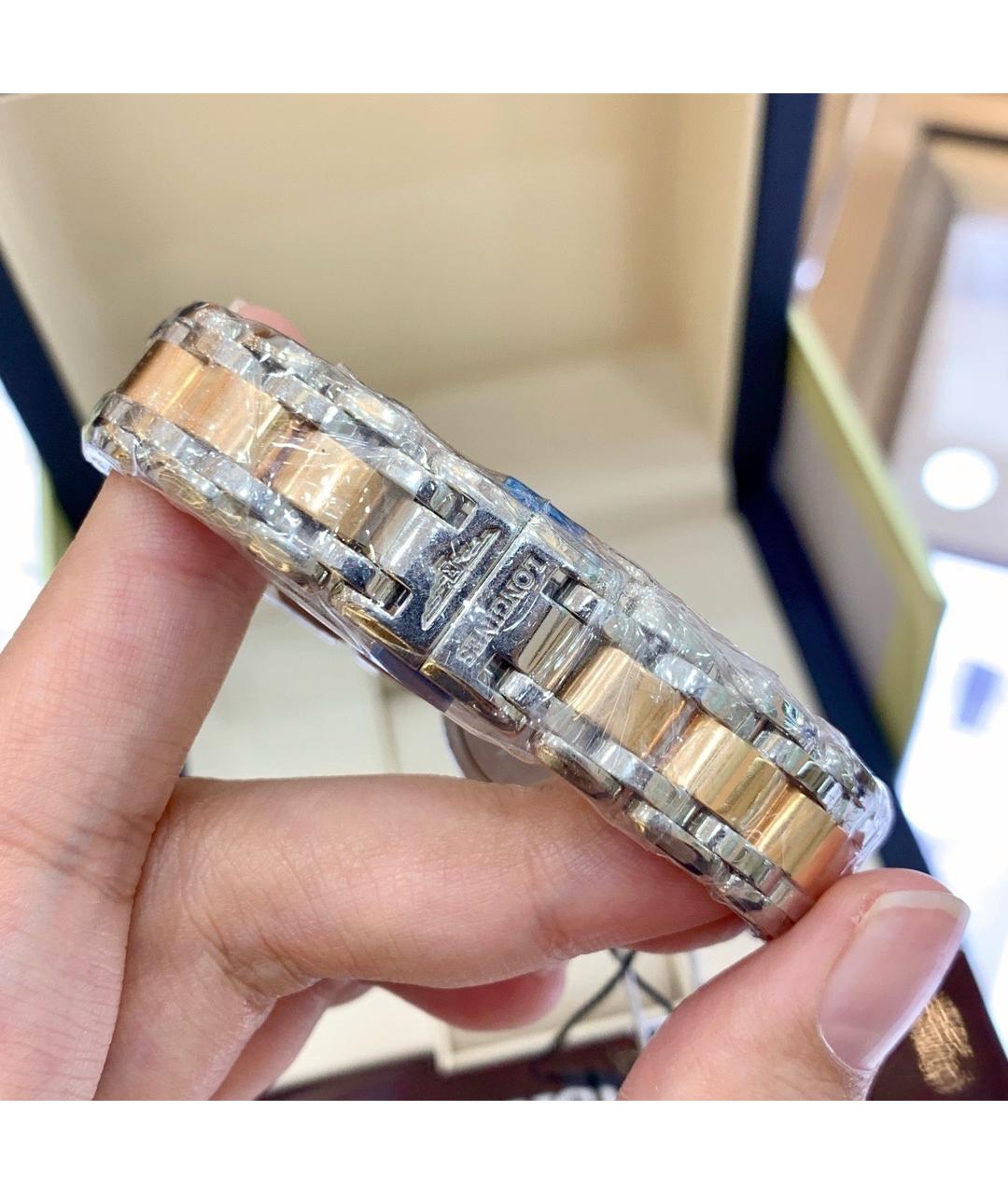 LONGINES Белые часы из розового золота, фото 6
