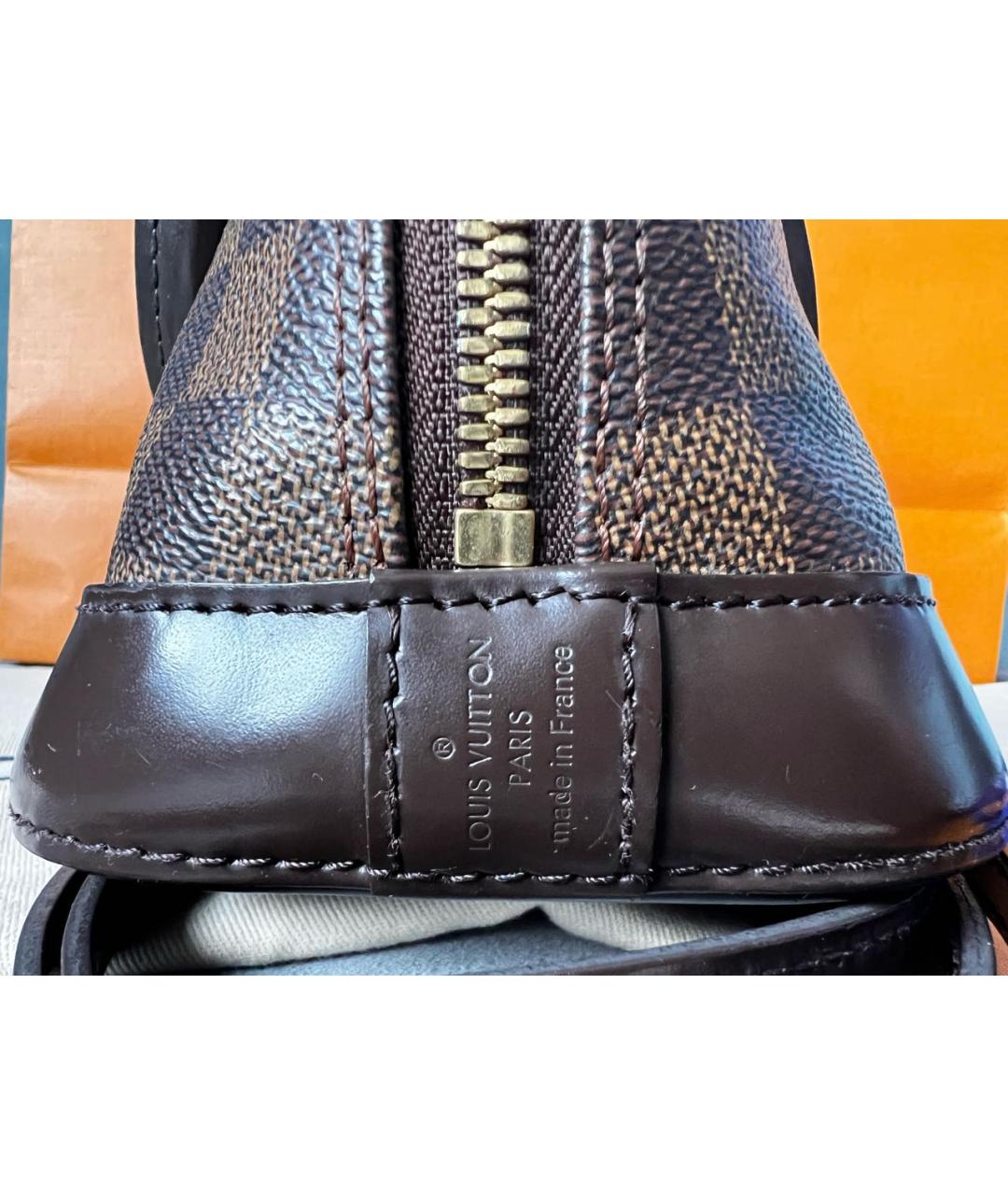 LOUIS VUITTON Коричневая сумка с короткими ручками, фото 4