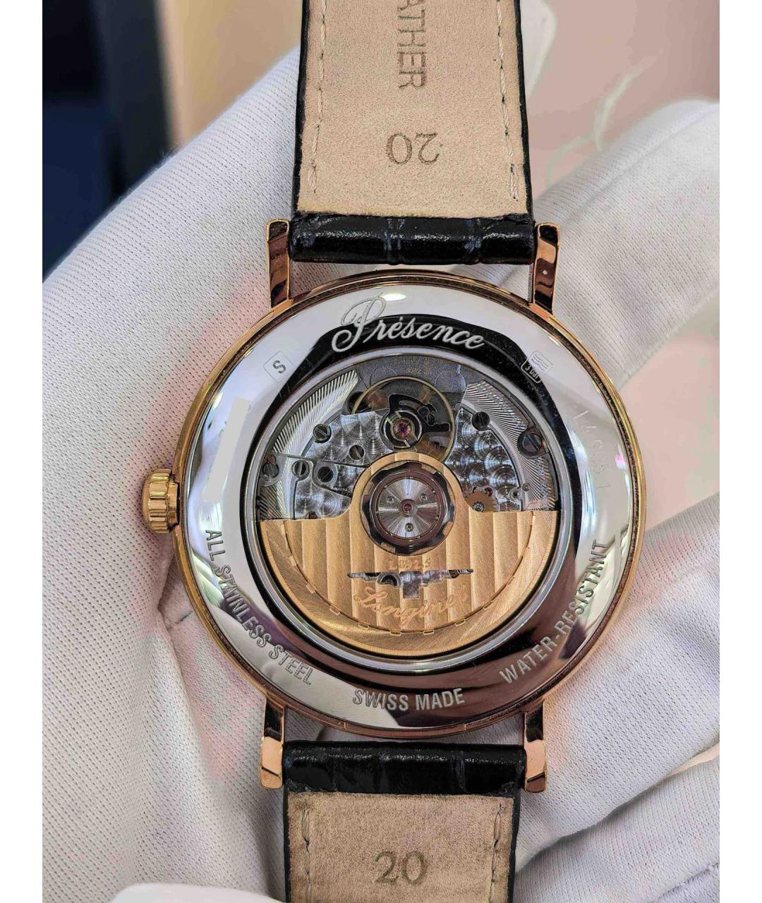 LONGINES Белые металлические часы, фото 4