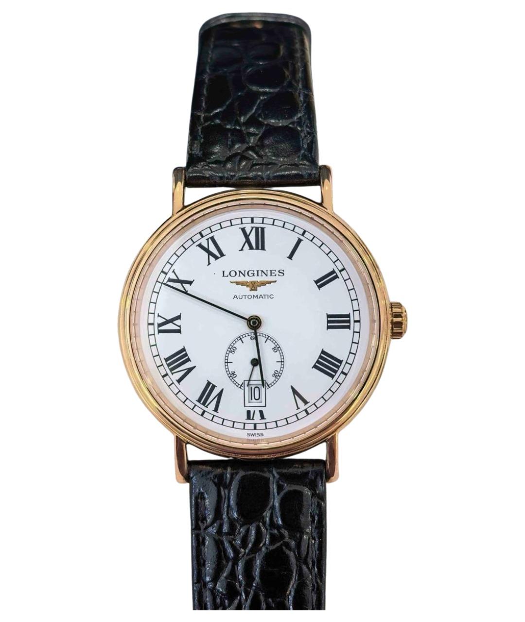 LONGINES Белые металлические часы, фото 1