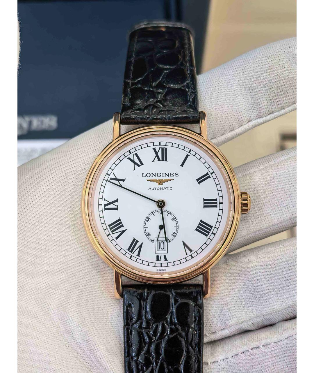 LONGINES Белые металлические часы, фото 8