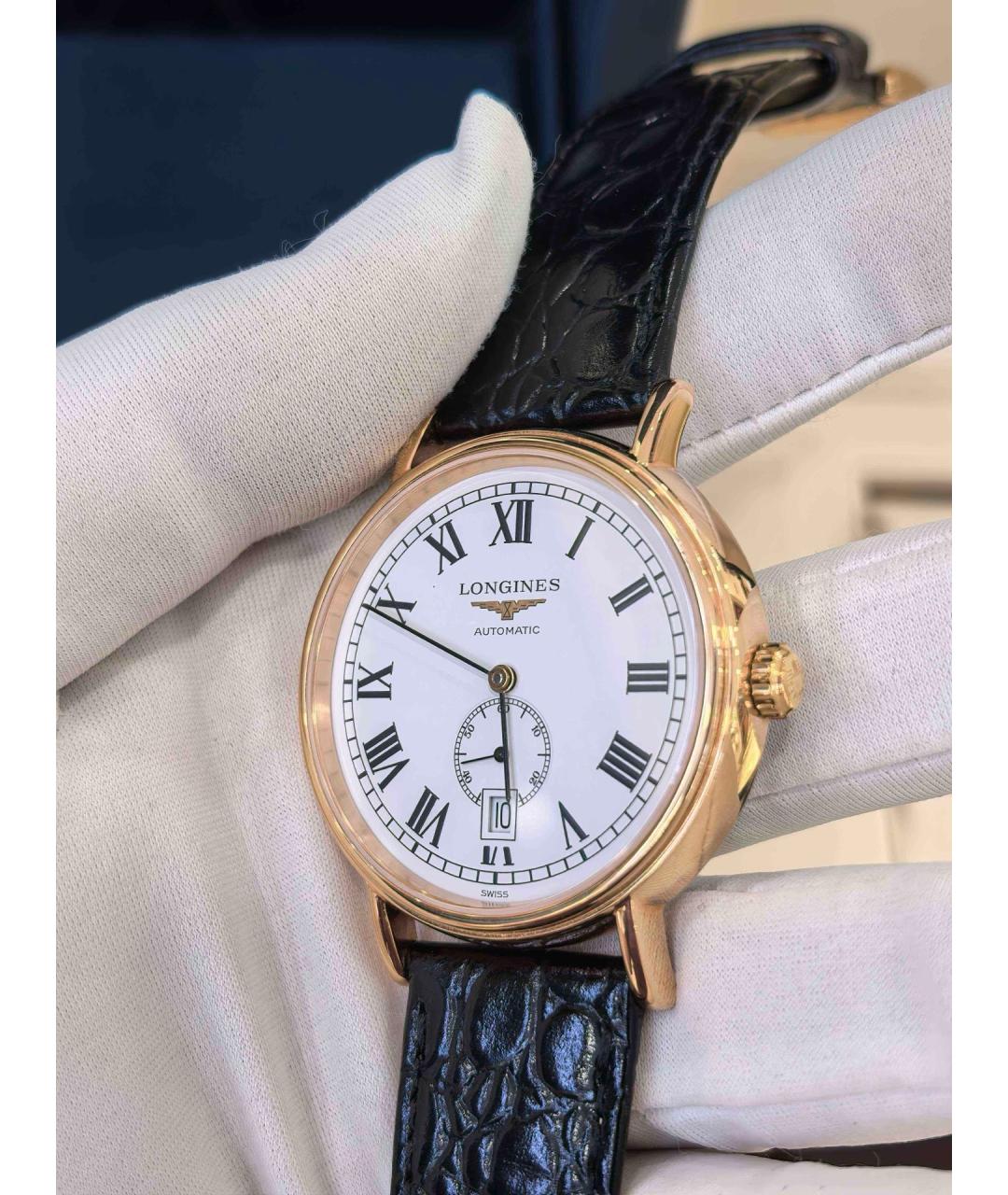 LONGINES Белые металлические часы, фото 2