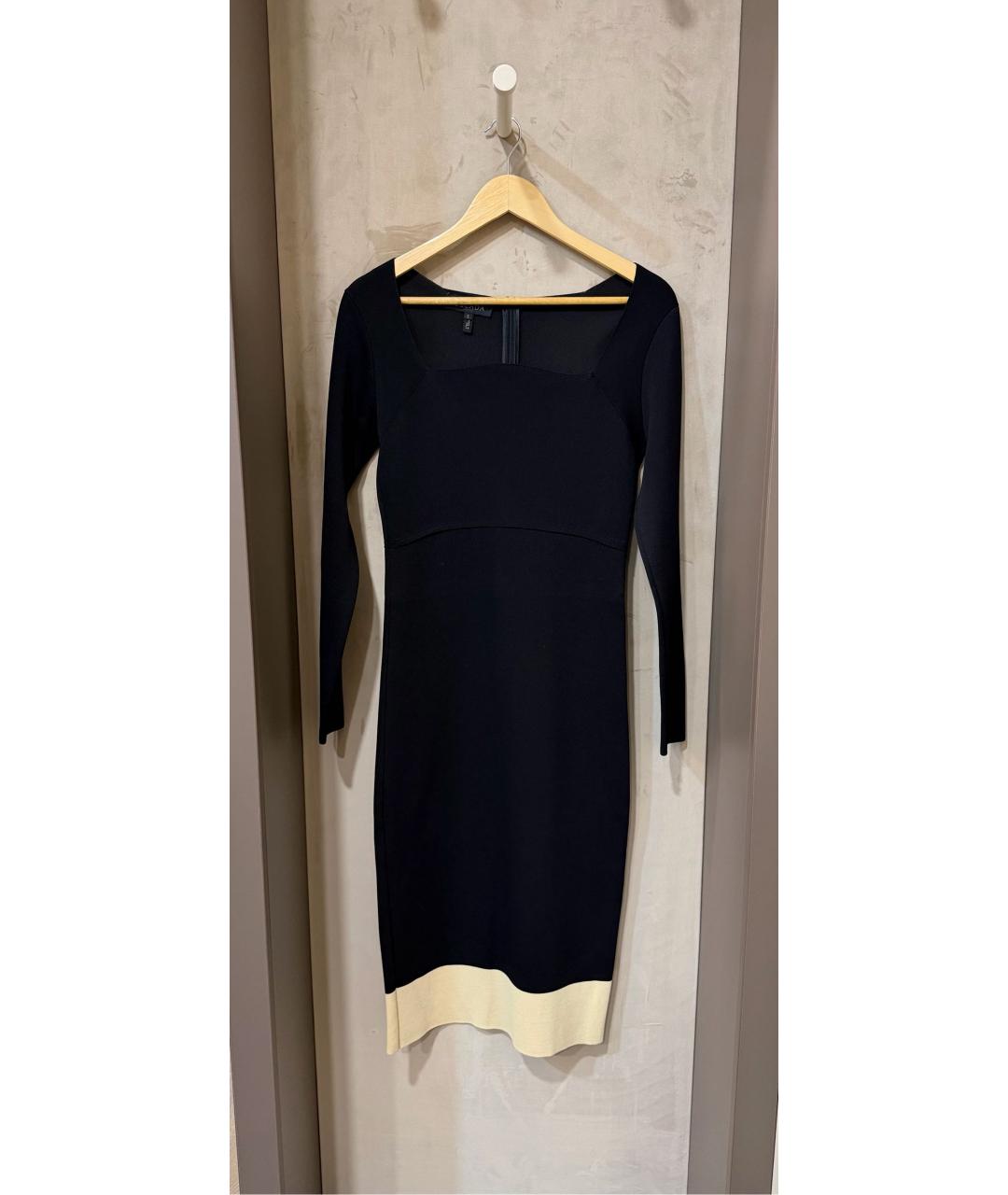 ESCADA Черное вискозное повседневное платье, фото 7