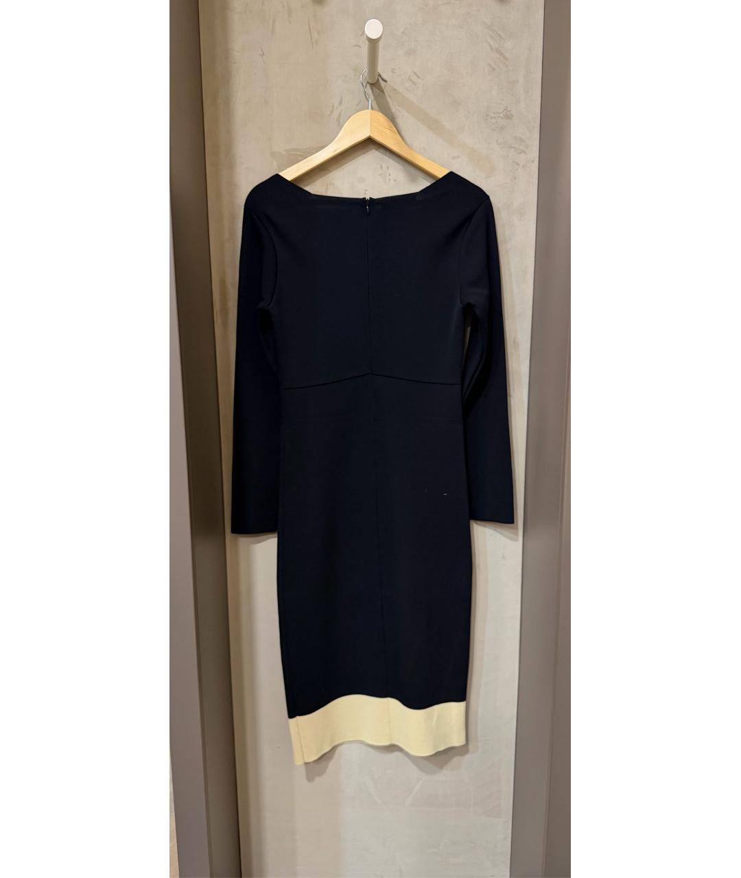 ESCADA Черное вискозное повседневное платье, фото 2