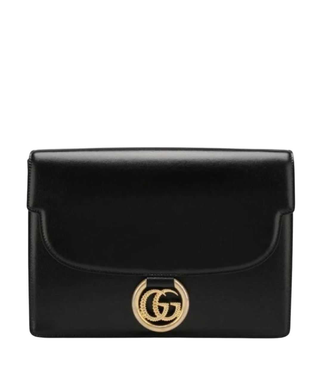 GUCCI Черная кожаная сумка через плечо, фото 1