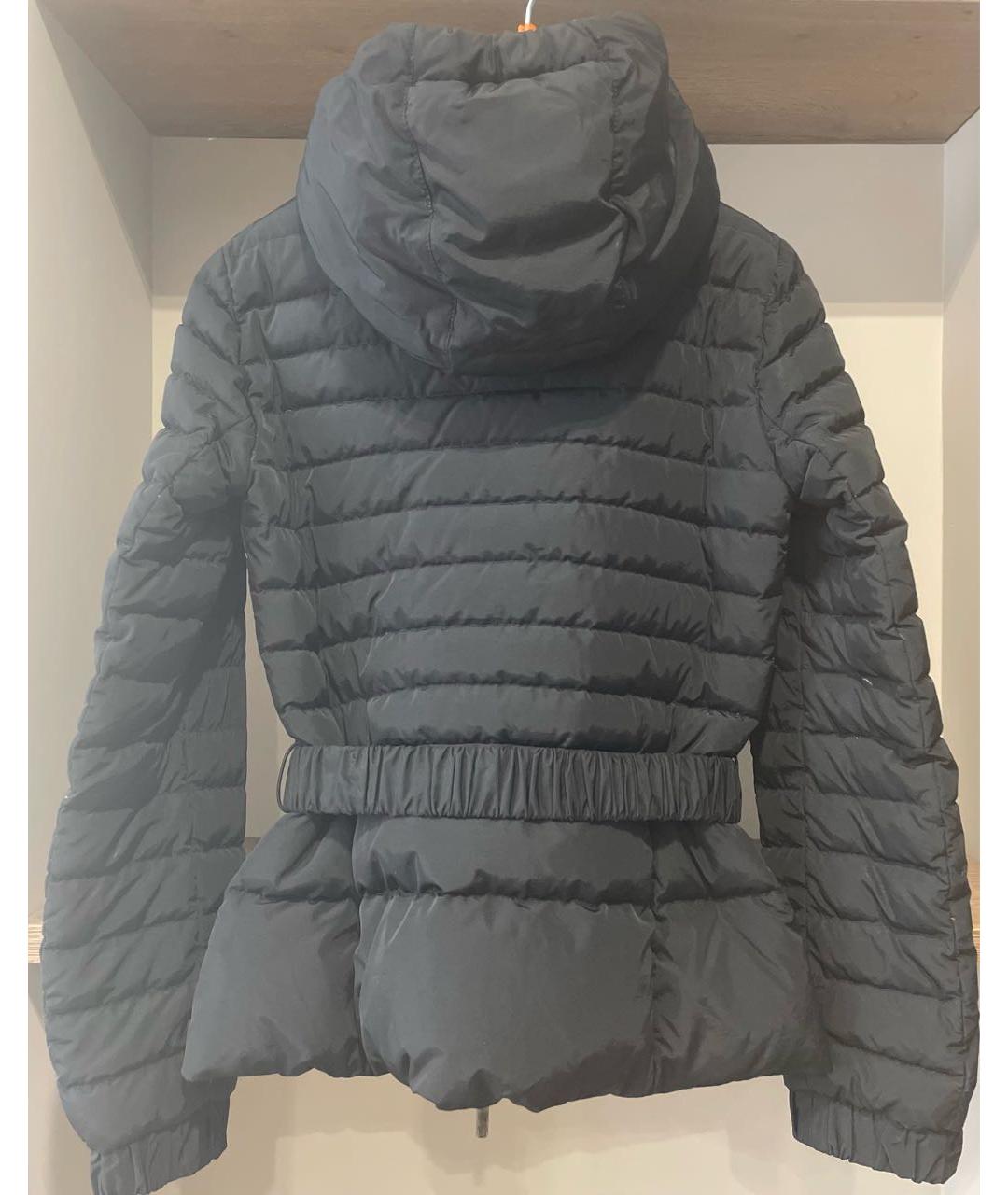 MONCLER Черный полиамидовый пуховик, фото 2