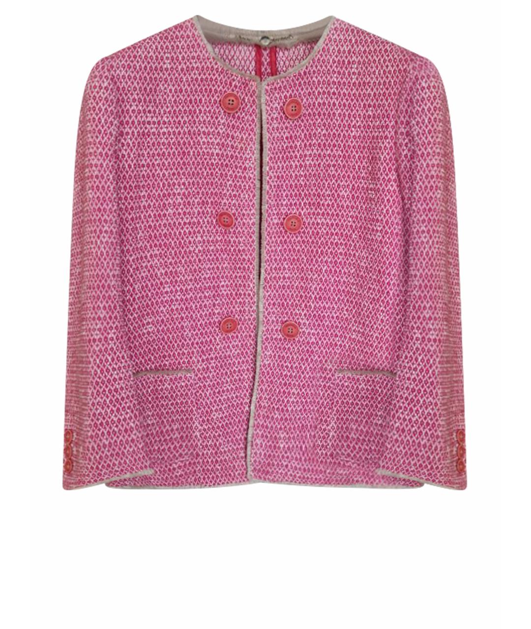 TRUSSARDI JEANS Розовый хлопковый жакет/пиджак, фото 1