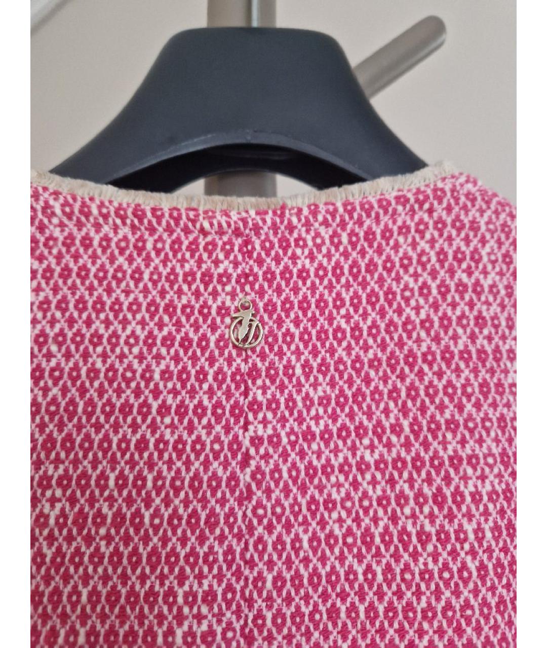 TRUSSARDI JEANS Розовый хлопковый жакет/пиджак, фото 3