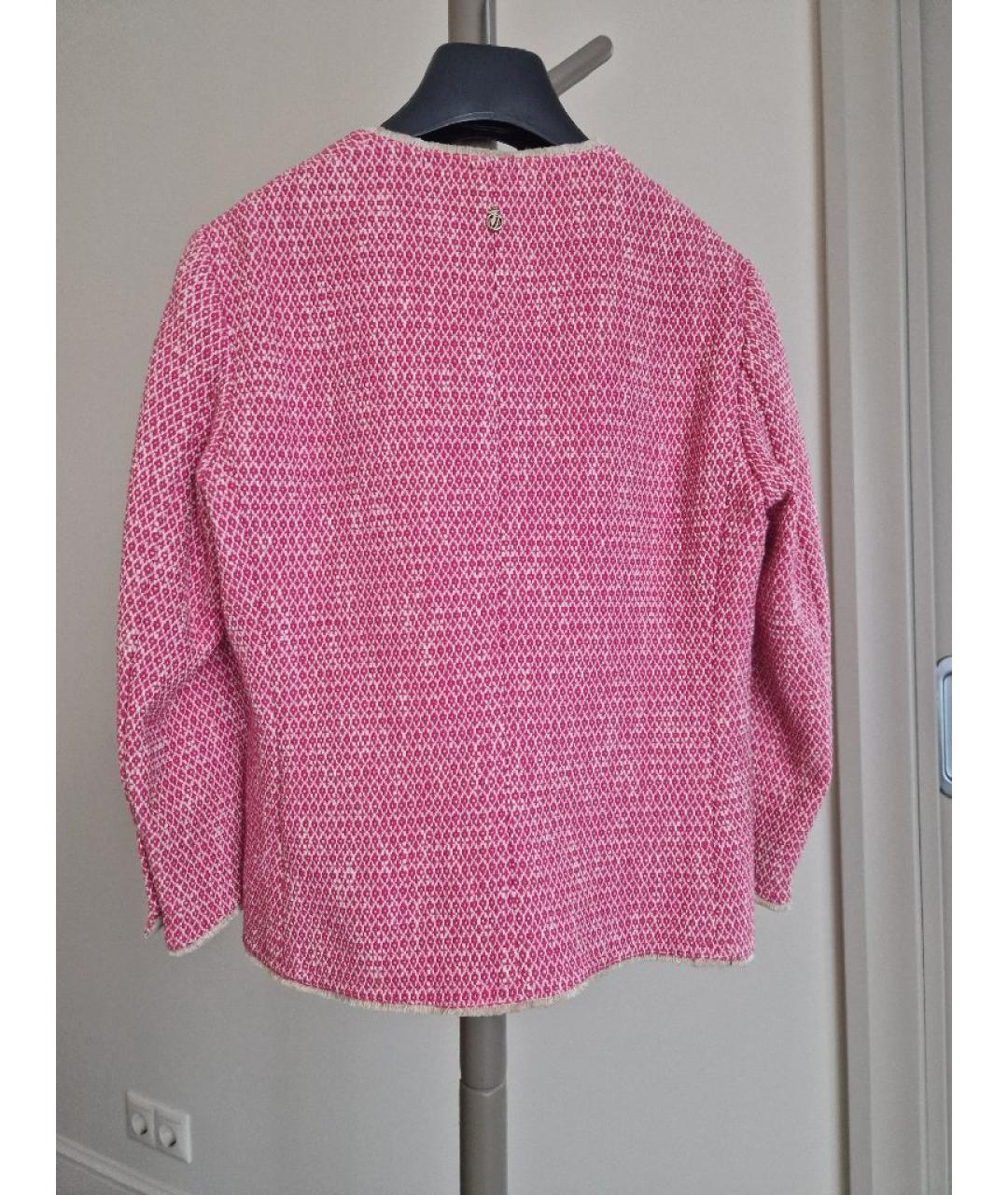 TRUSSARDI JEANS Розовый хлопковый жакет/пиджак, фото 2