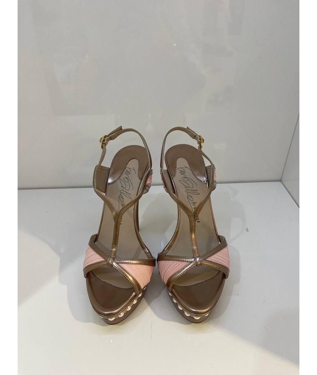 LE SILLA Розовые кожаные босоножки, фото 2