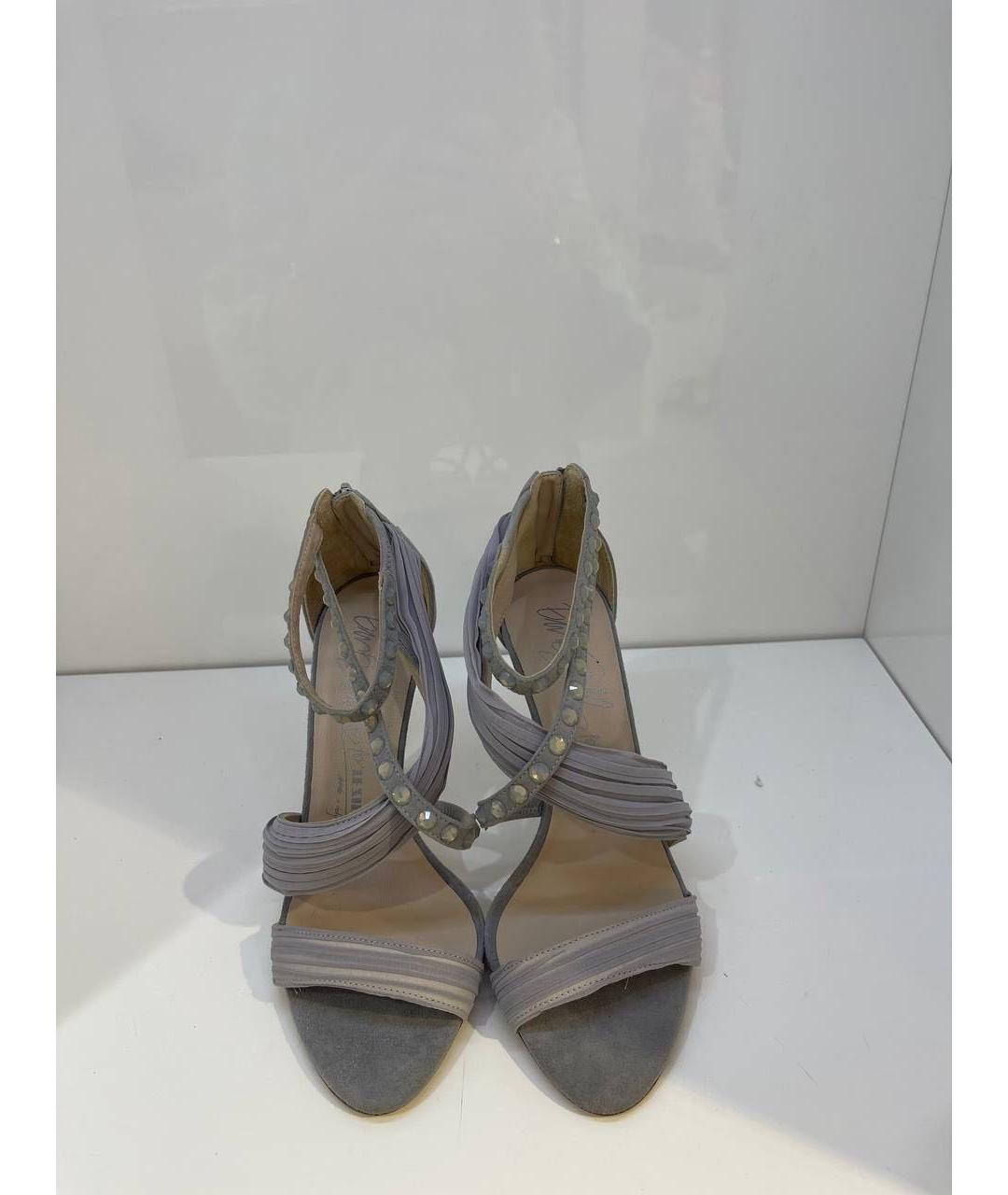 LE SILLA Серые замшевые босоножки, фото 2