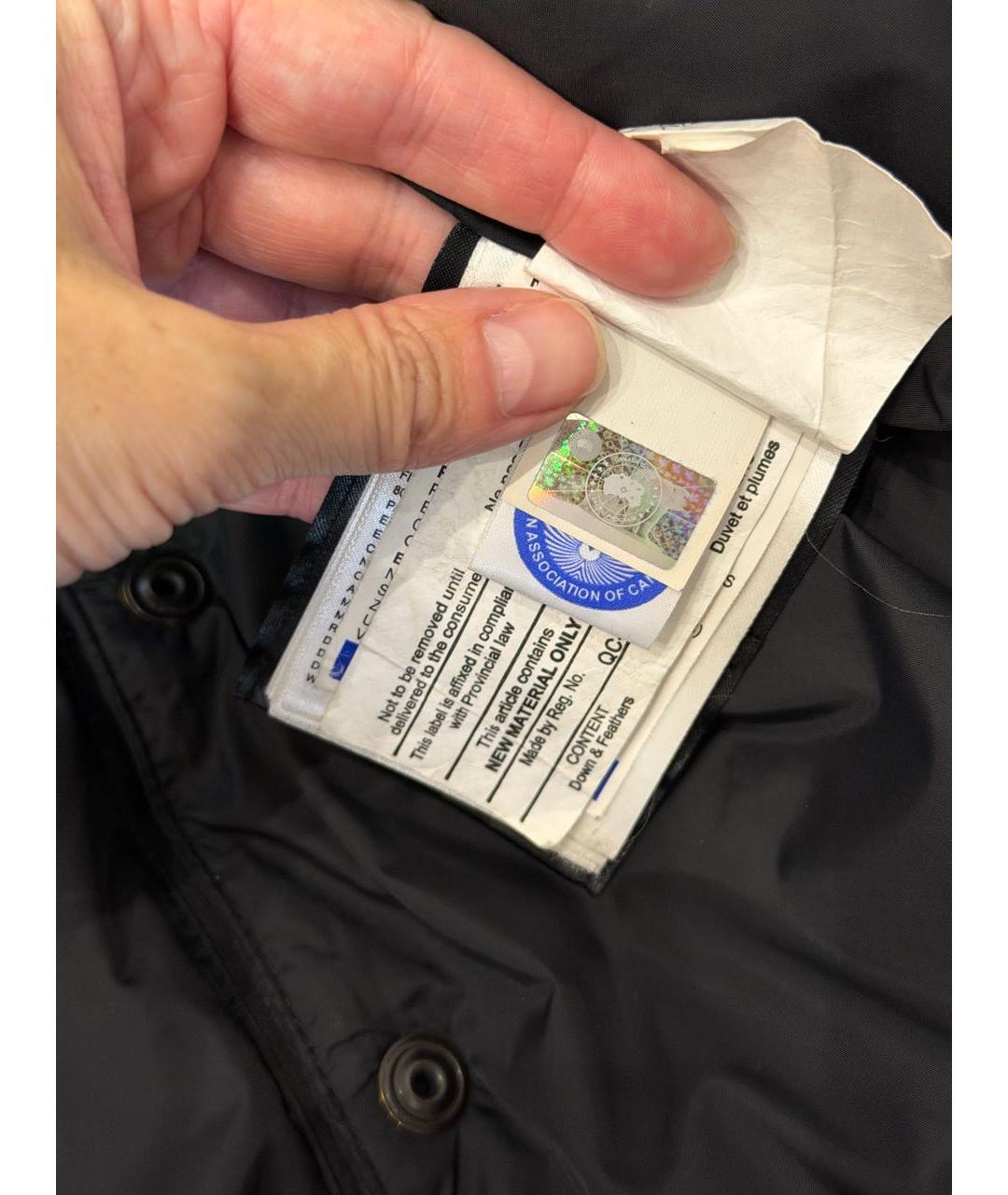 CANADA GOOSE Черная полиэстеровая парка, фото 4