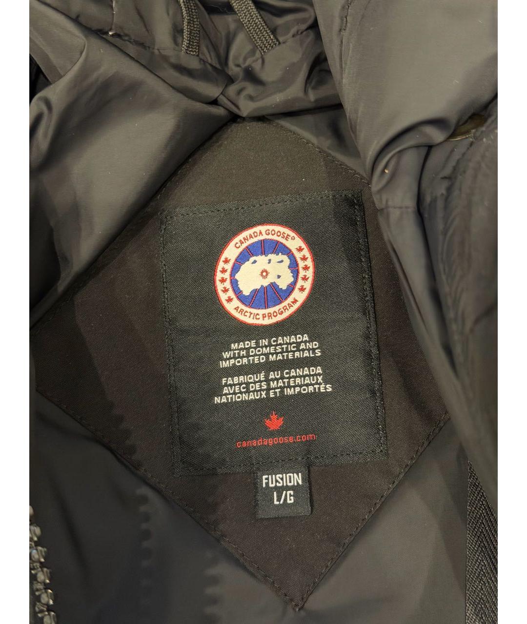 CANADA GOOSE Черная полиэстеровая парка, фото 7