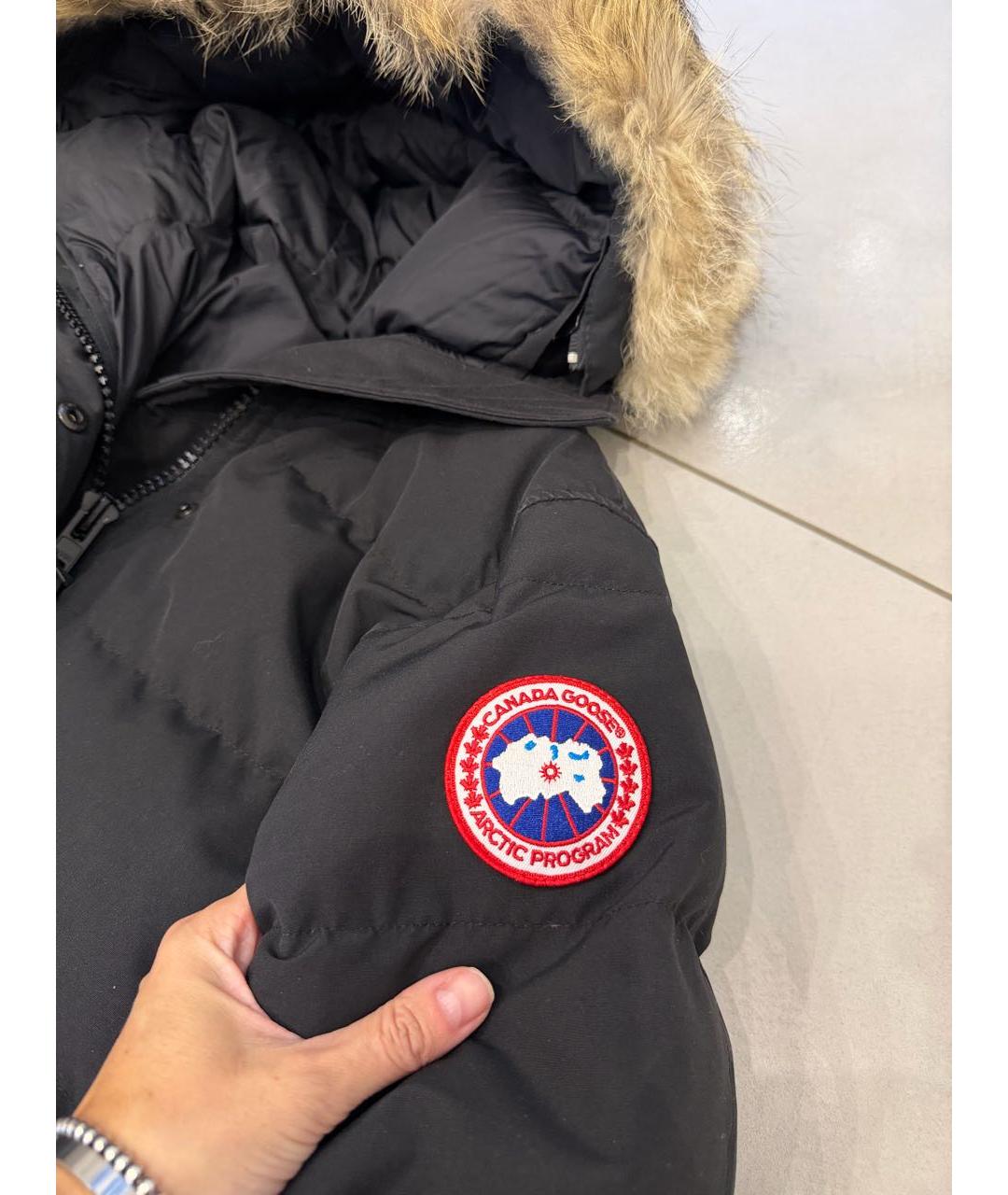 CANADA GOOSE Черная полиэстеровая парка, фото 2