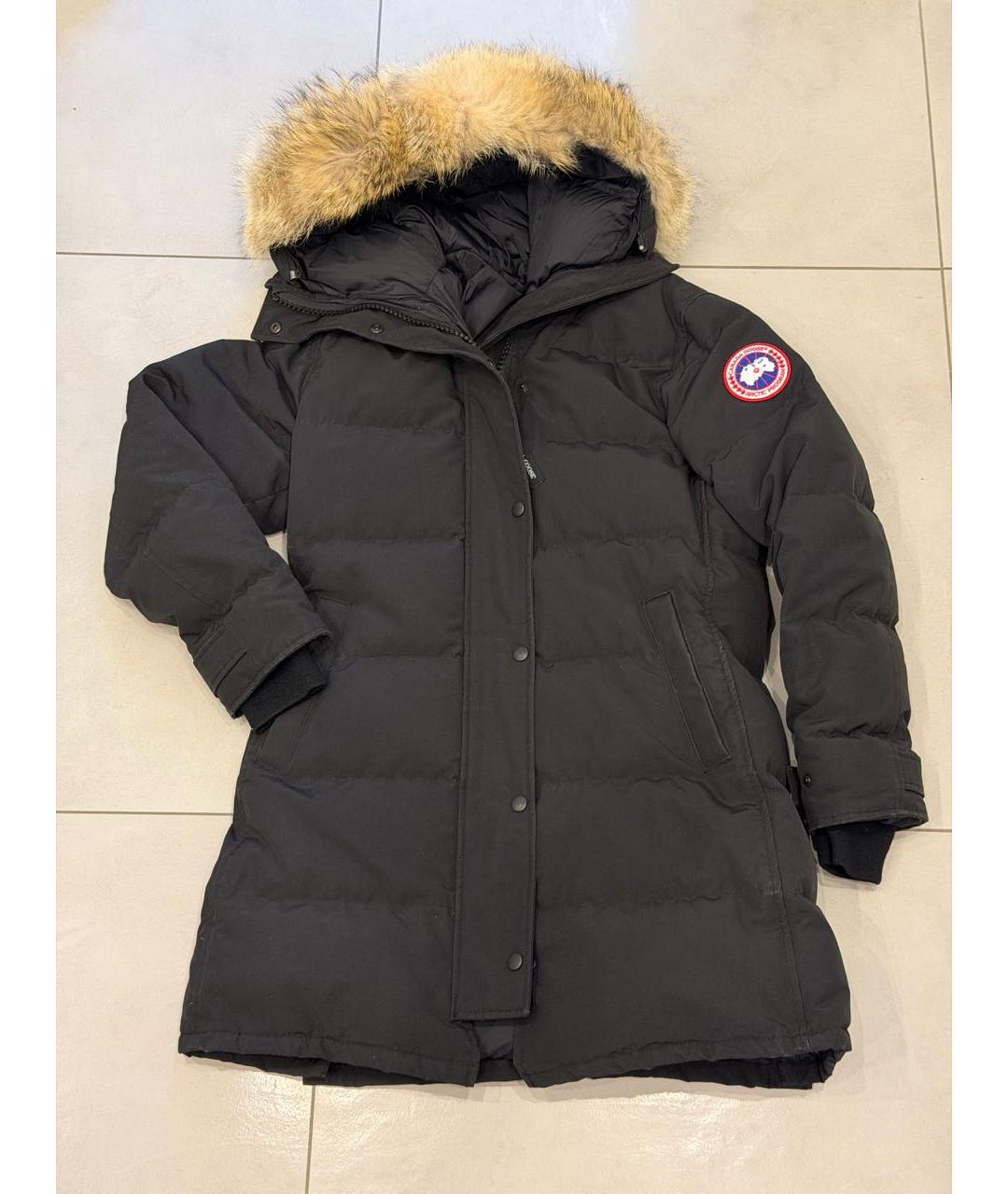 CANADA GOOSE Черная полиэстеровая парка, фото 8