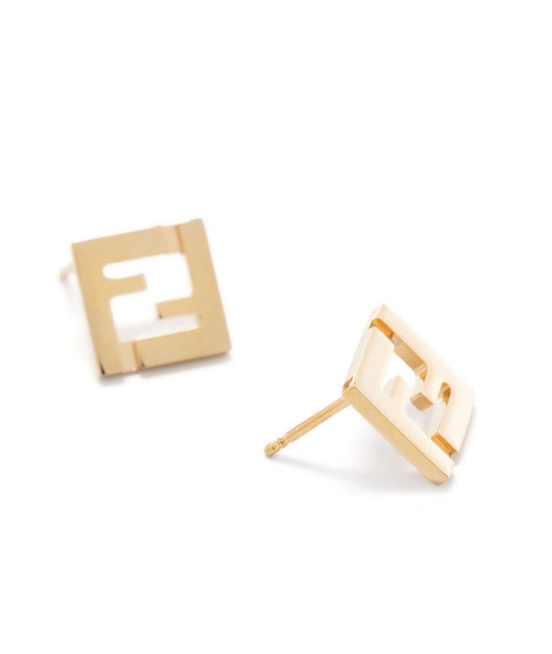 FENDI Золотые серьги, фото 3