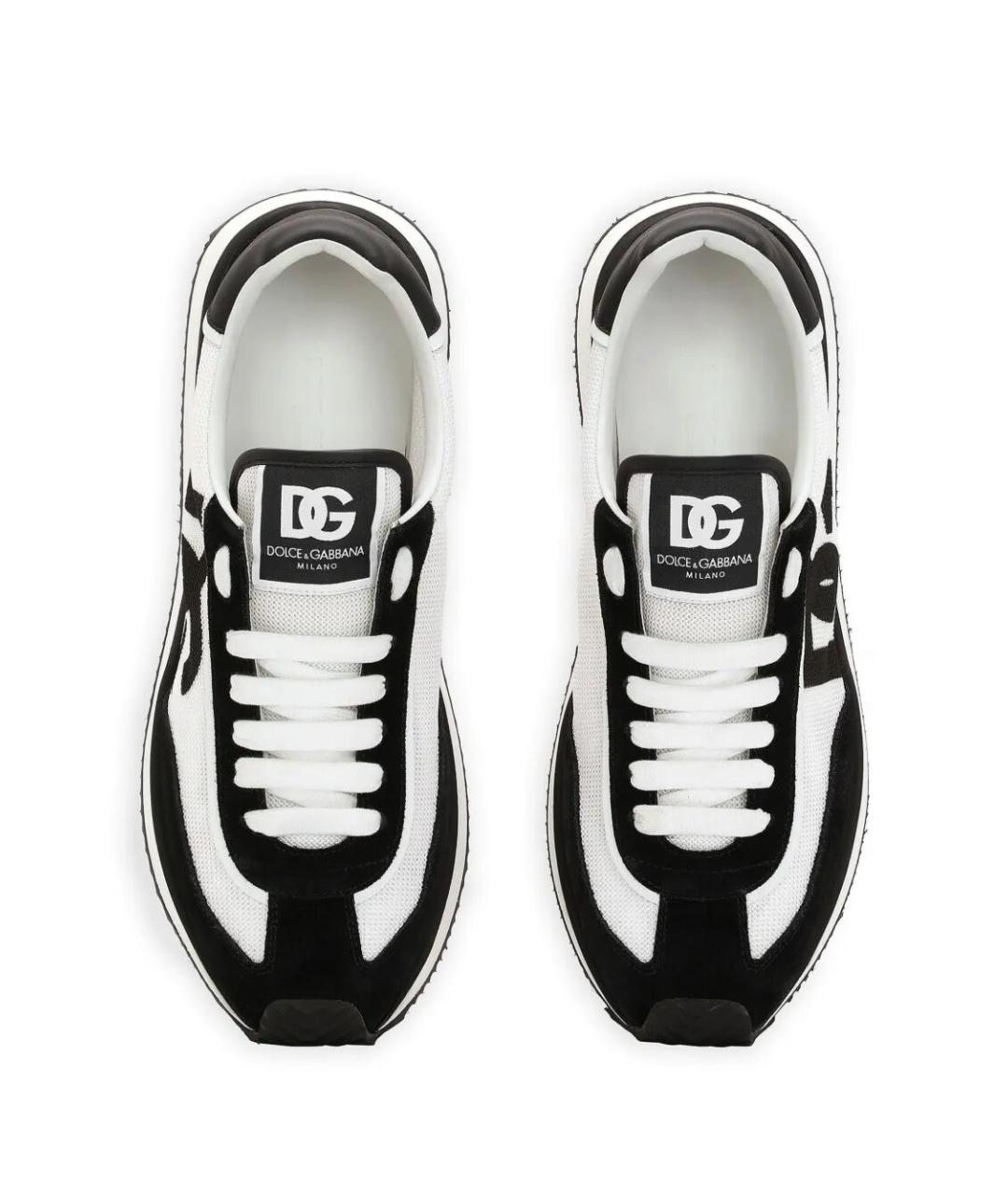 DOLCE&GABBANA Черные синтетические кроссовки, фото 4
