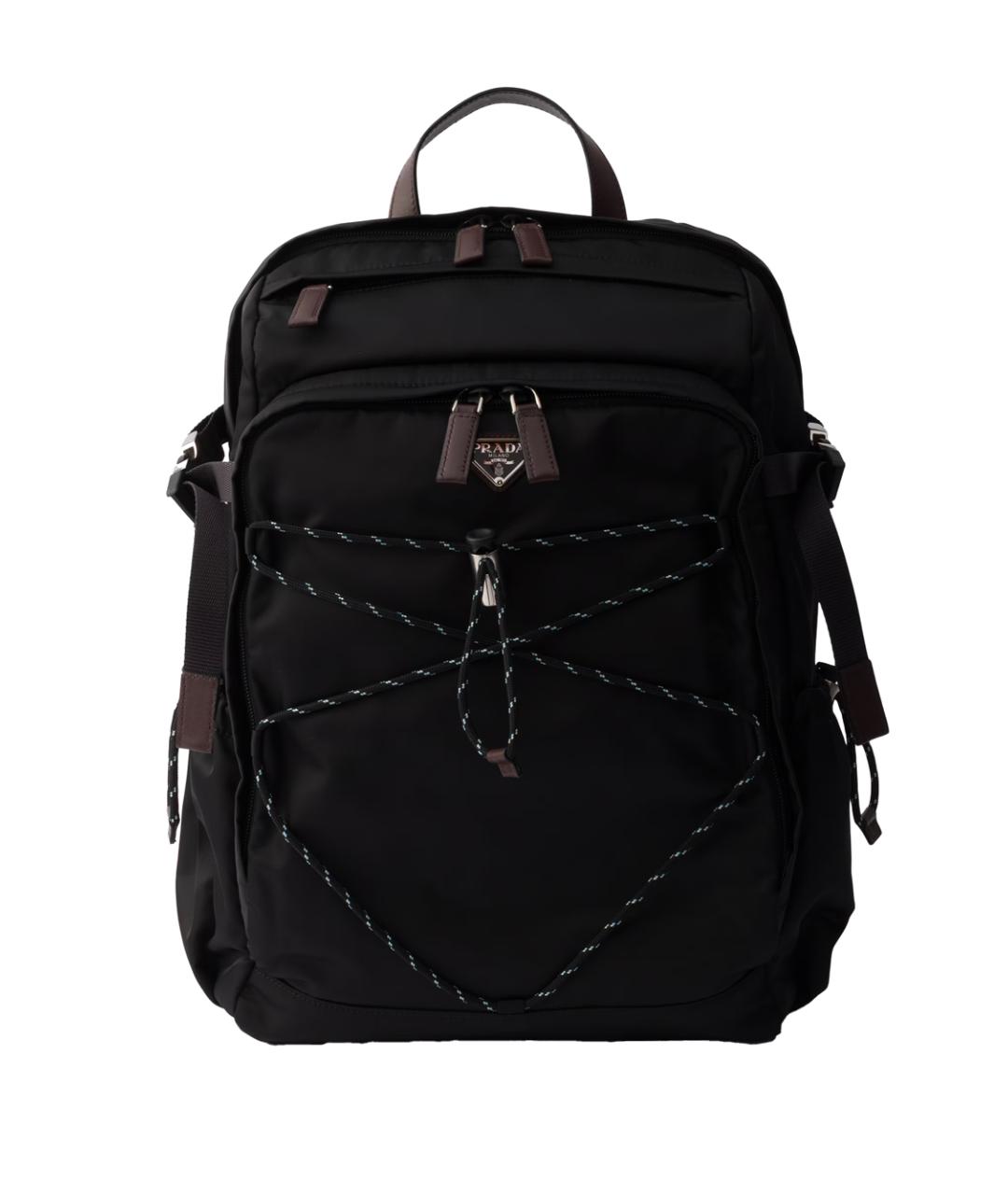 PRADA Черный синтетический рюкзак, фото 1