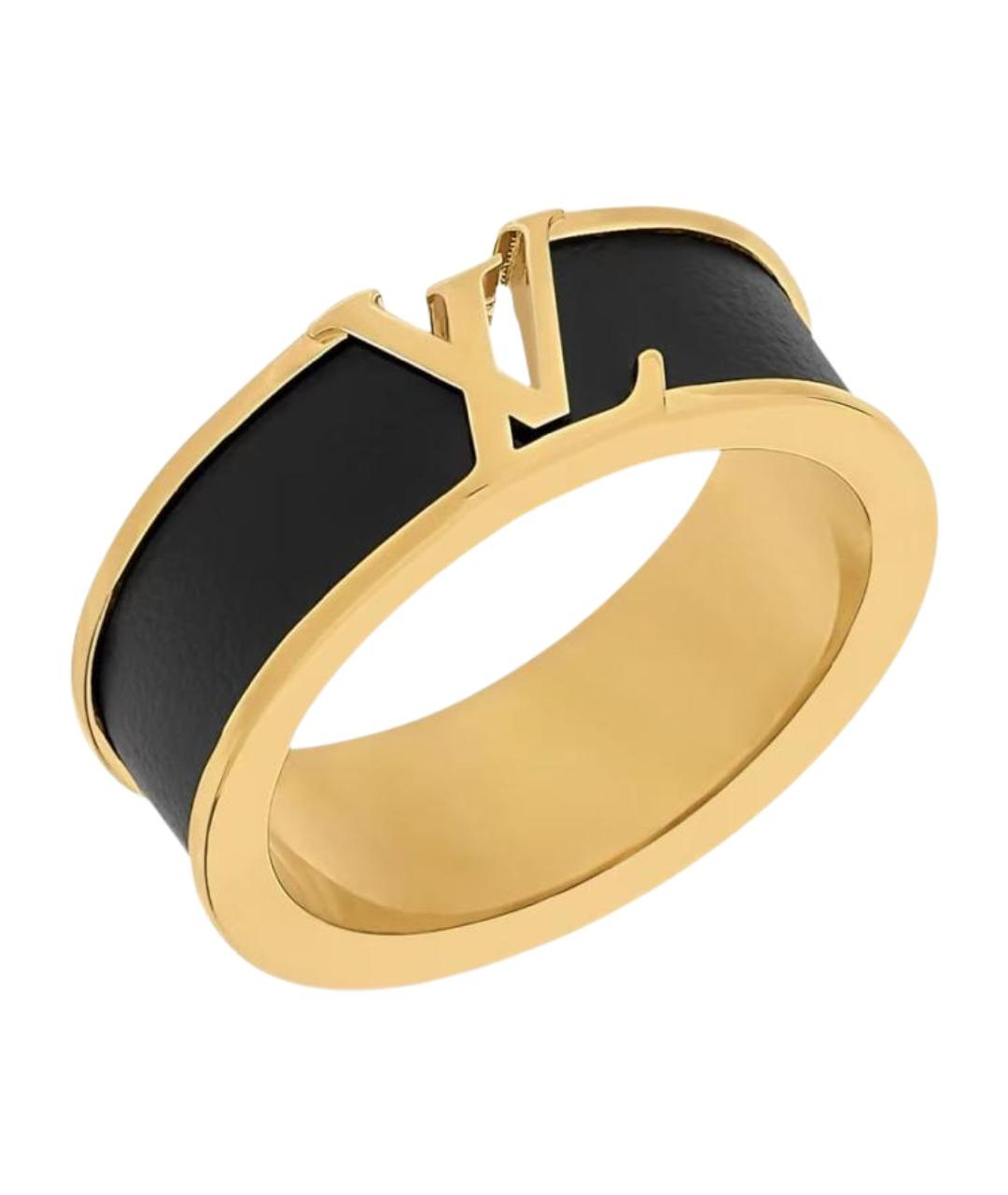 LOUIS VUITTON Черное металлическое кольцо, фото 1