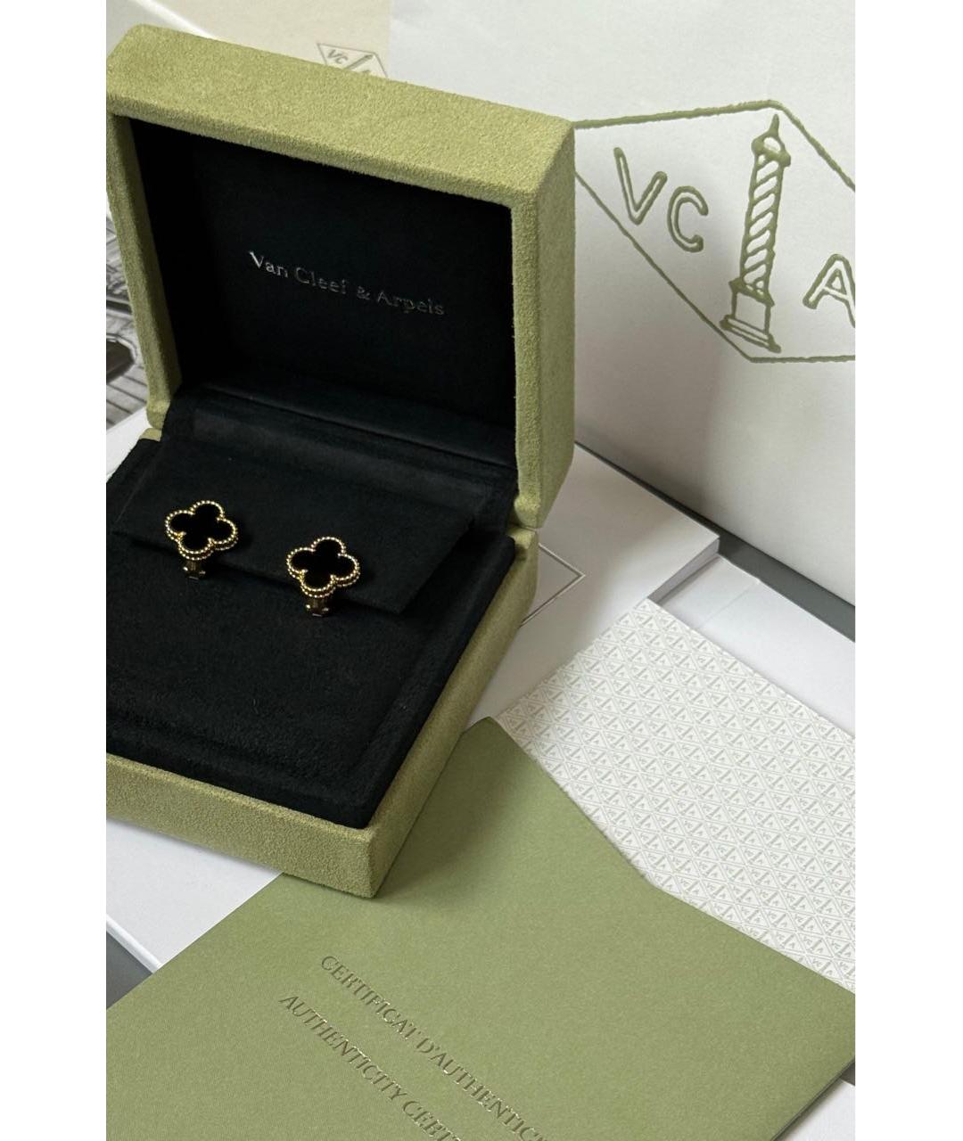 VAN CLEEF & ARPELS Золотые серьги из желтого золота, фото 2