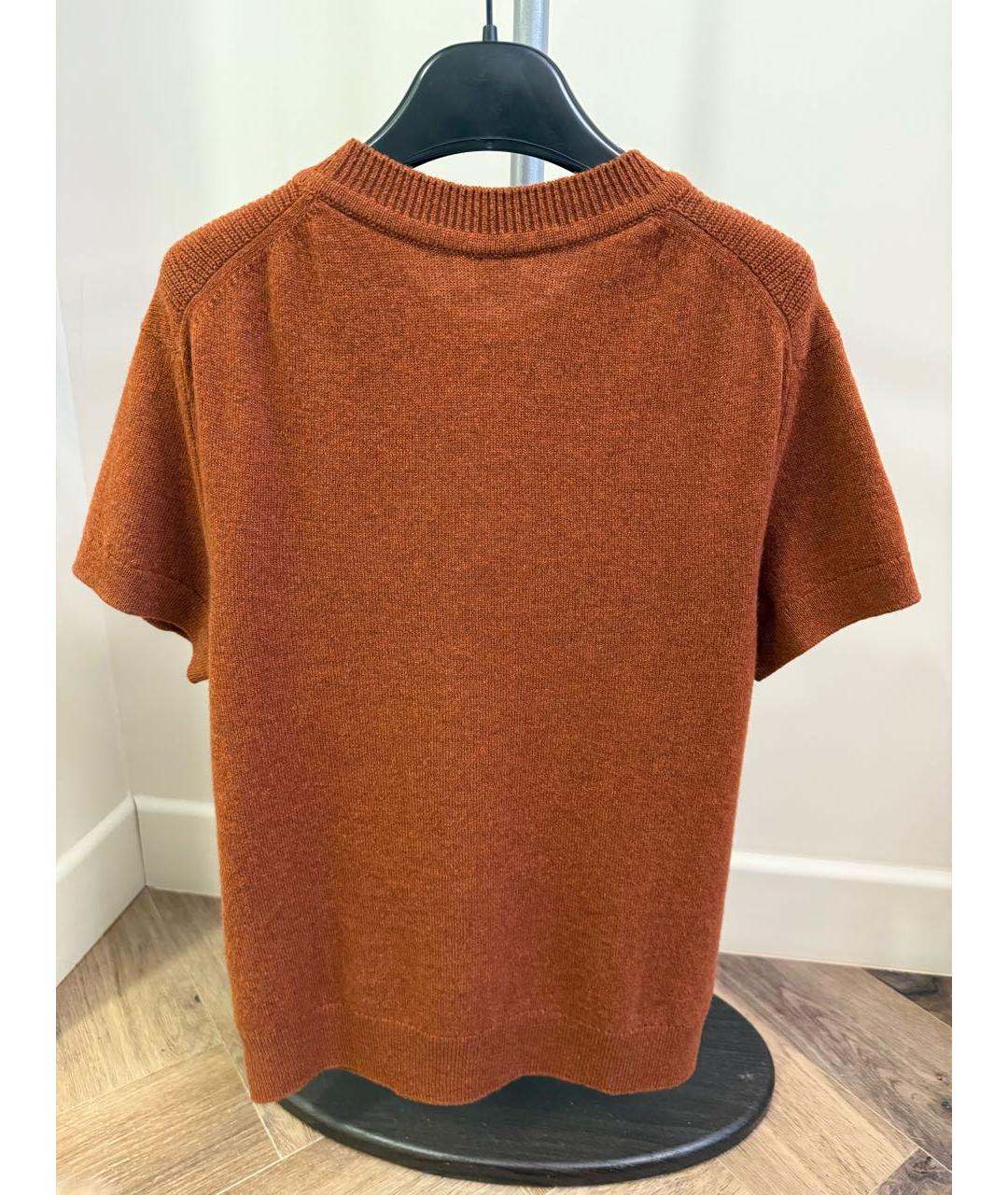 HERMES Коричневый кашемировый джемпер / свитер, фото 4