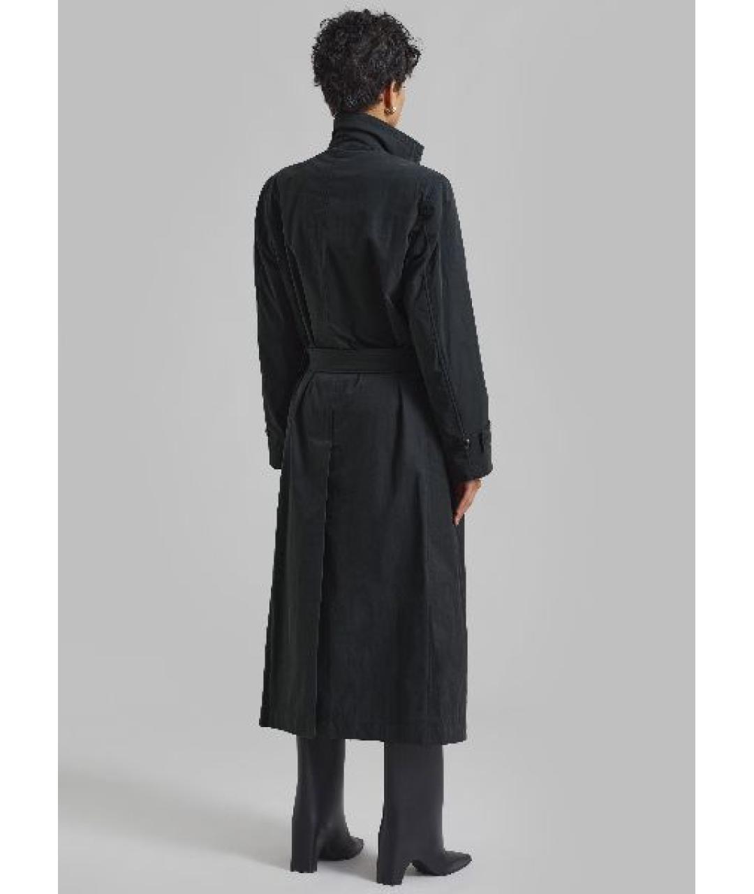 LOW CLASSIC Серое хлопковое пальто, фото 4