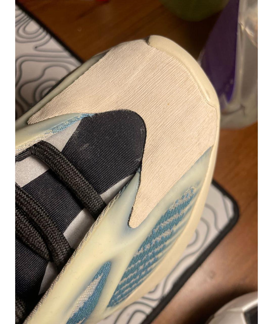 ADIDAS YEEZY Синие текстильные кроссовки, фото 6