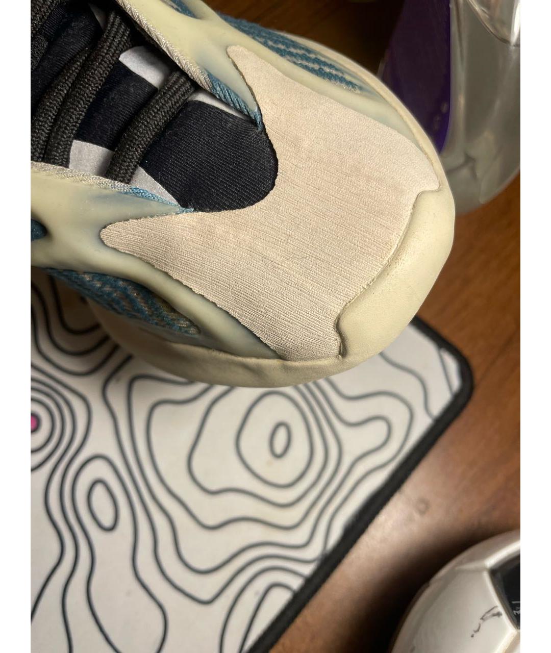 ADIDAS YEEZY Синие текстильные кроссовки, фото 5