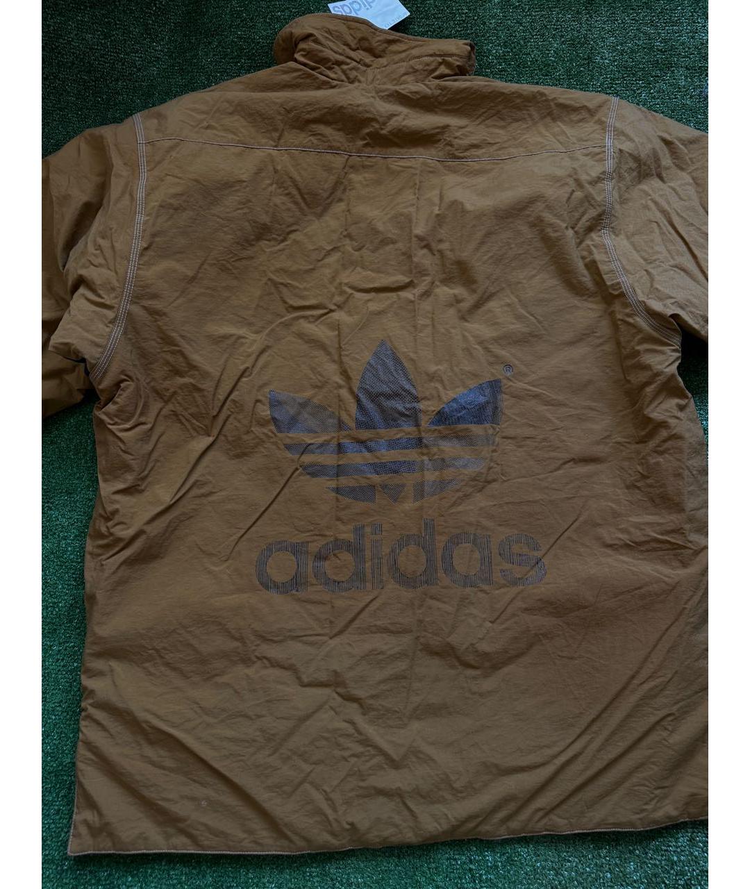 ADIDAS Горчичная полиэстеровая куртка, фото 2