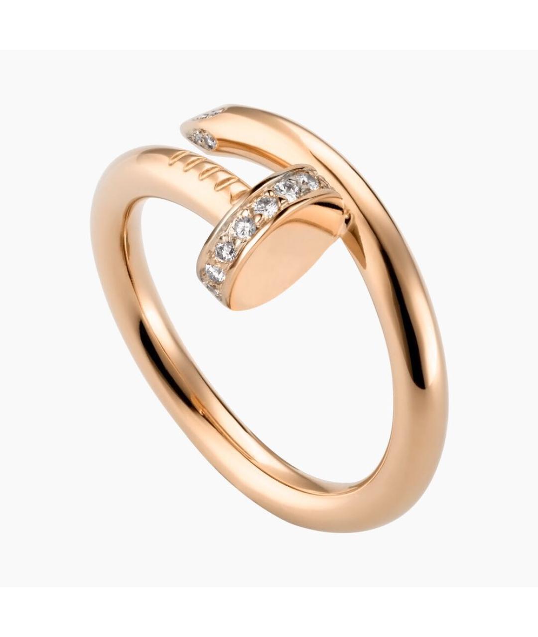 CARTIER Белое кольцо из розового золота, фото 9