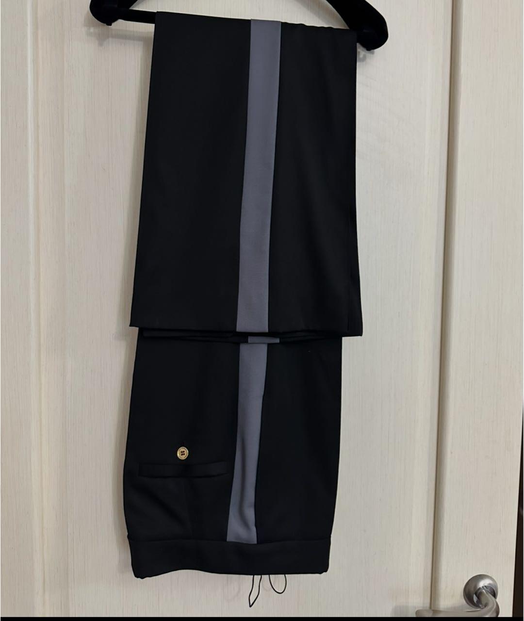 NINA RICCI Черные шерстяные прямые брюки, фото 5