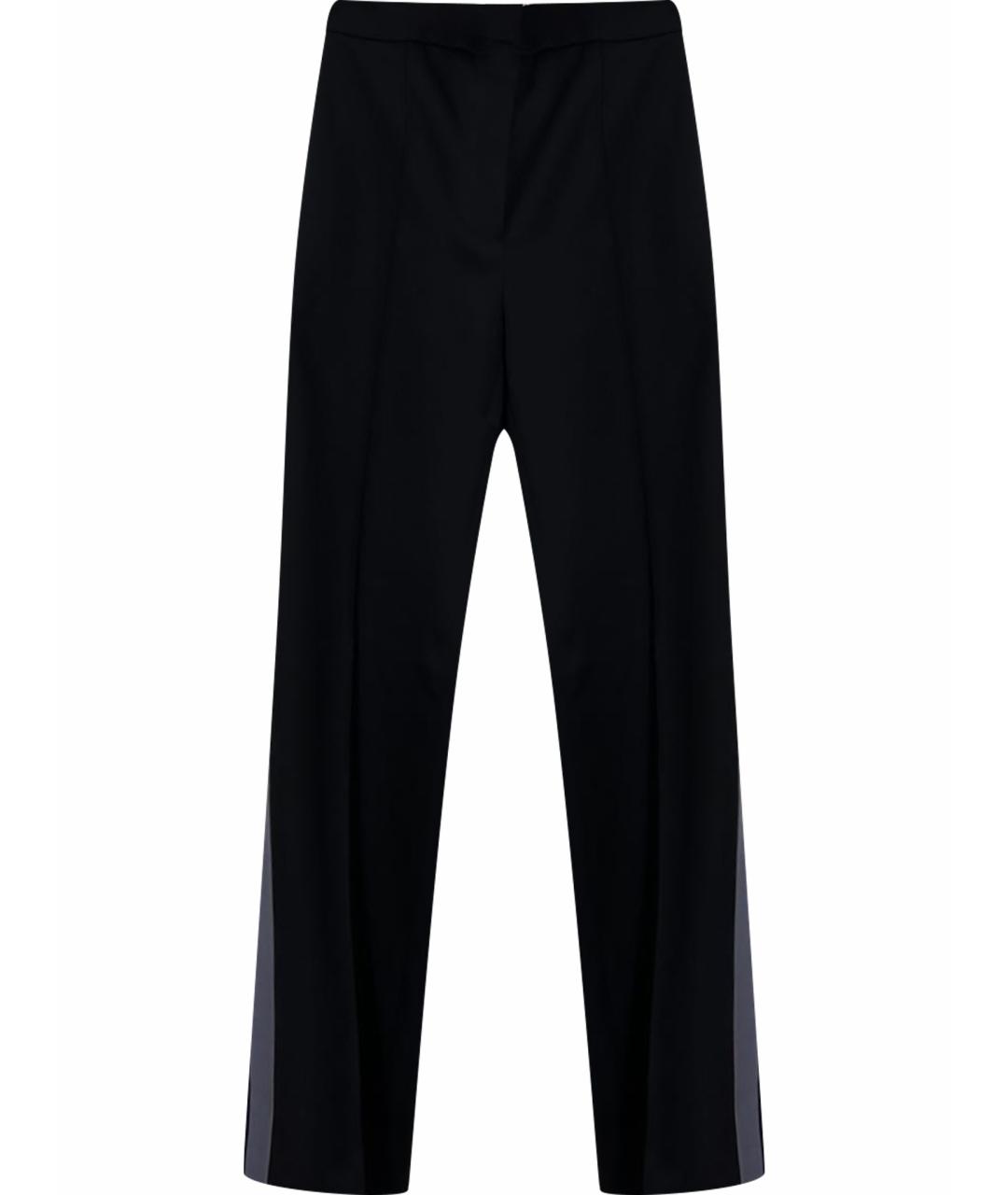 NINA RICCI Черные шерстяные прямые брюки, фото 1