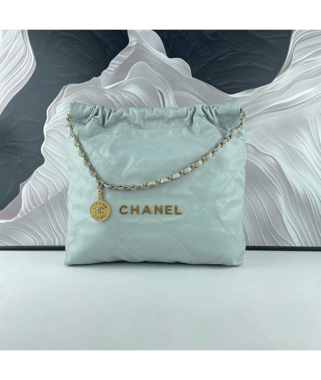 CHANEL Белая кожаная сумка через плечо, фото 2