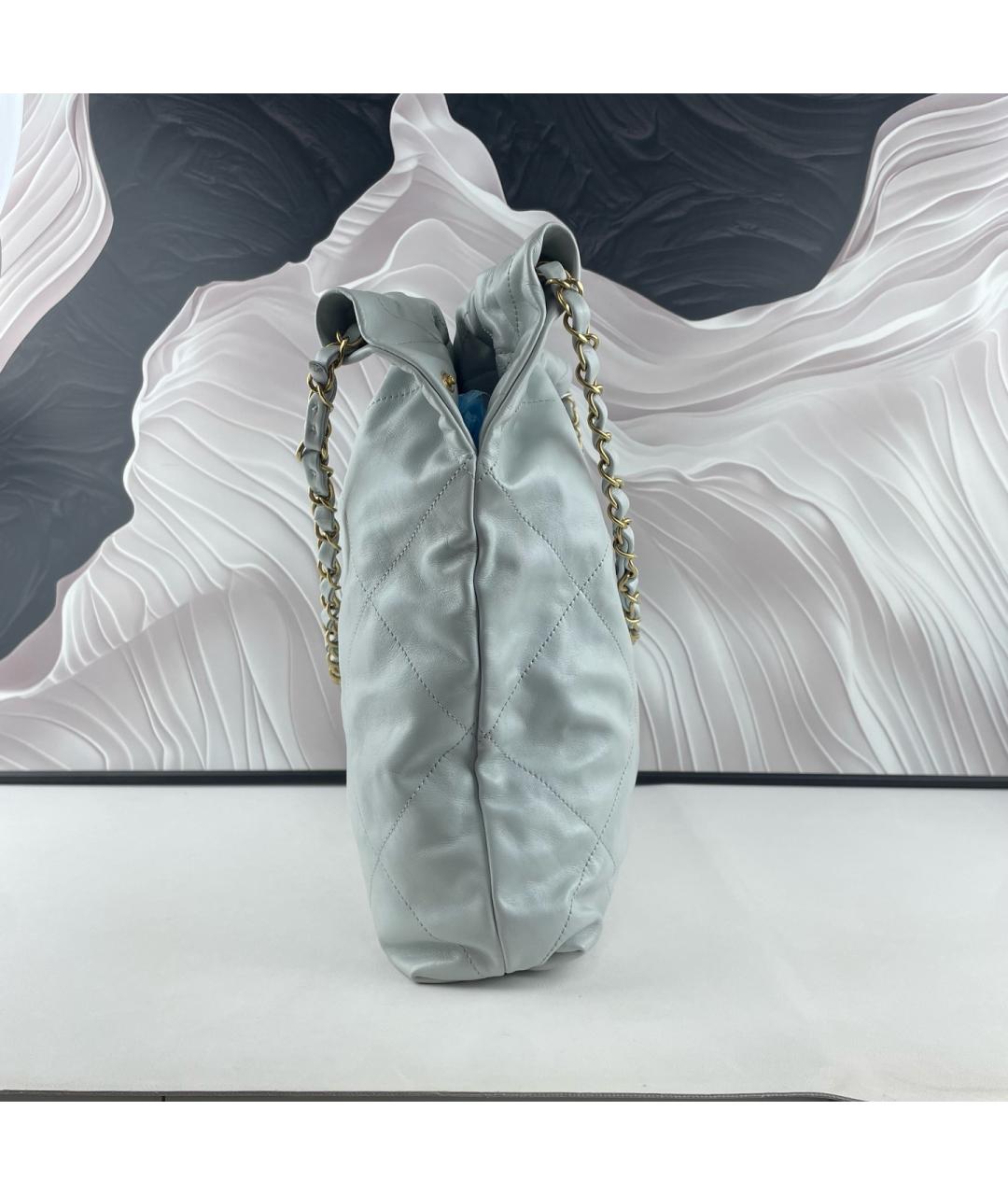 CHANEL Белая кожаная сумка через плечо, фото 5